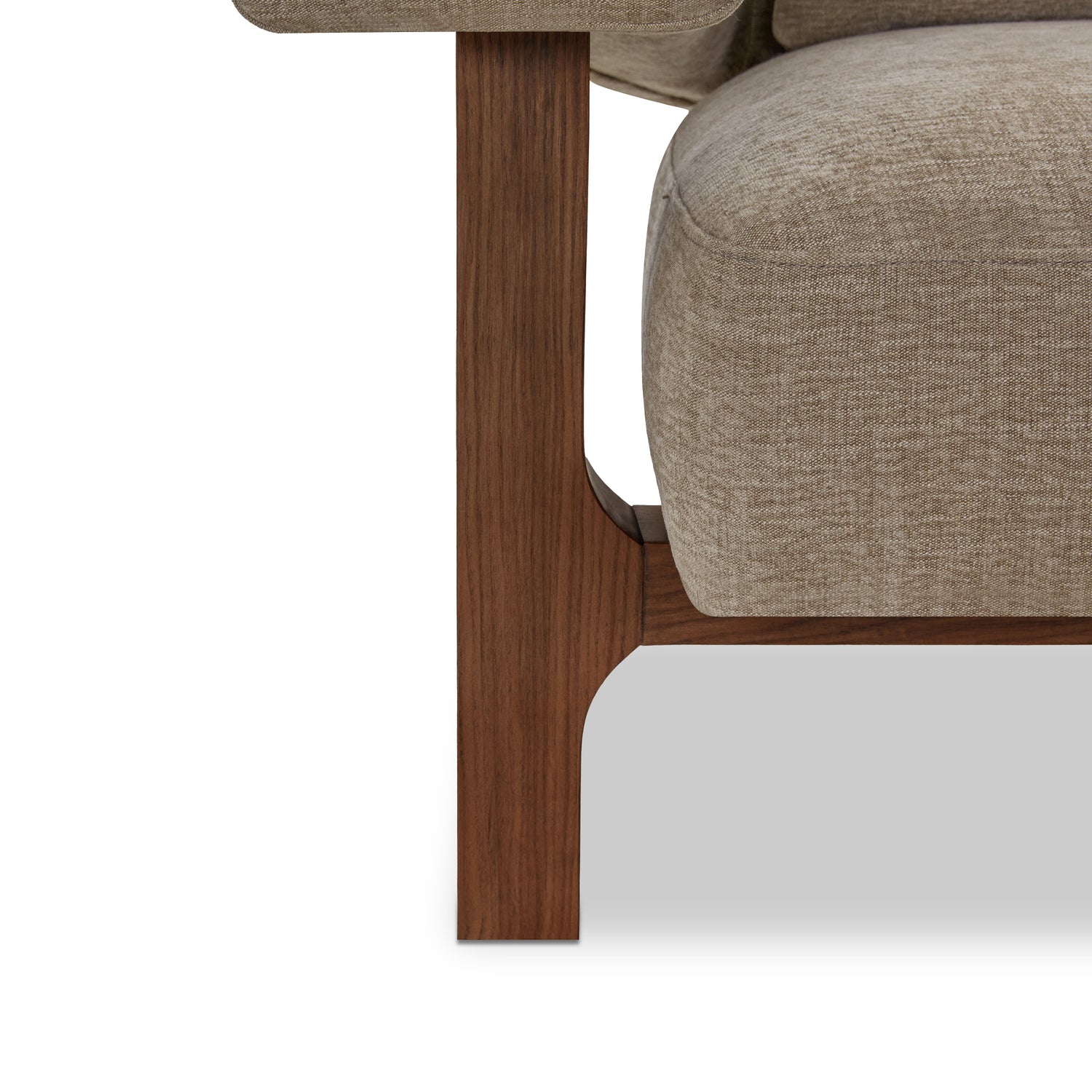 Leni Lounge Chair | Linen Brown 