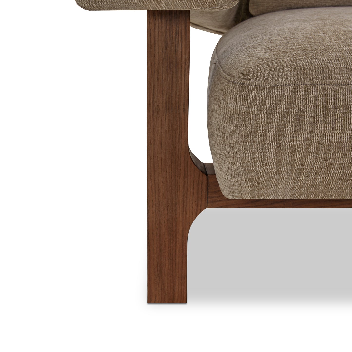 Leni Lounge Chair | Linen Brown