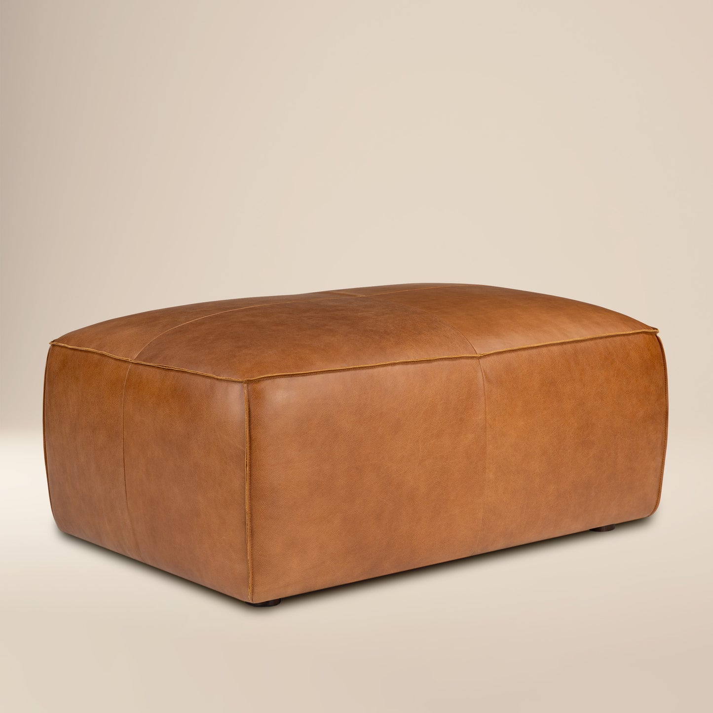 Piazza Ottoman | Saddle Tan