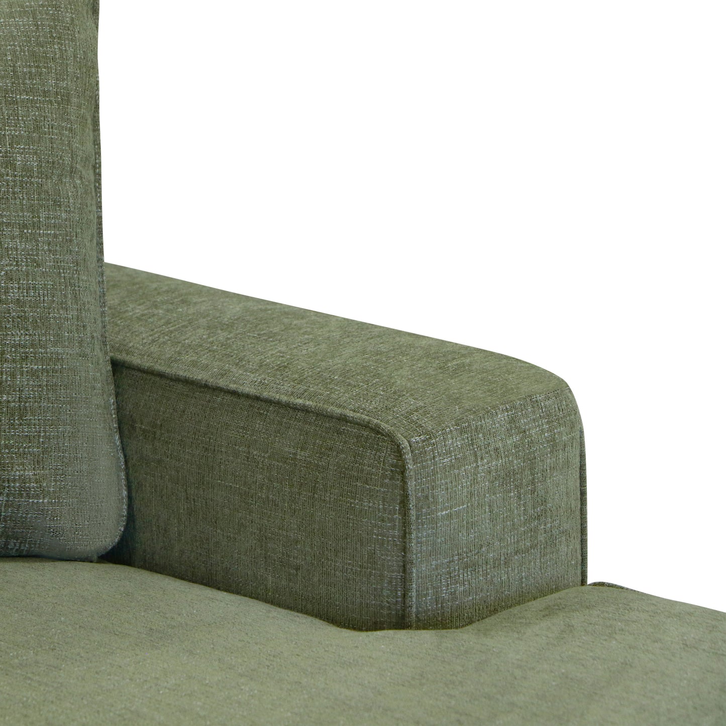 Tamar 150" Right-facing Cuddle Chaise Sectional | Aurora Green