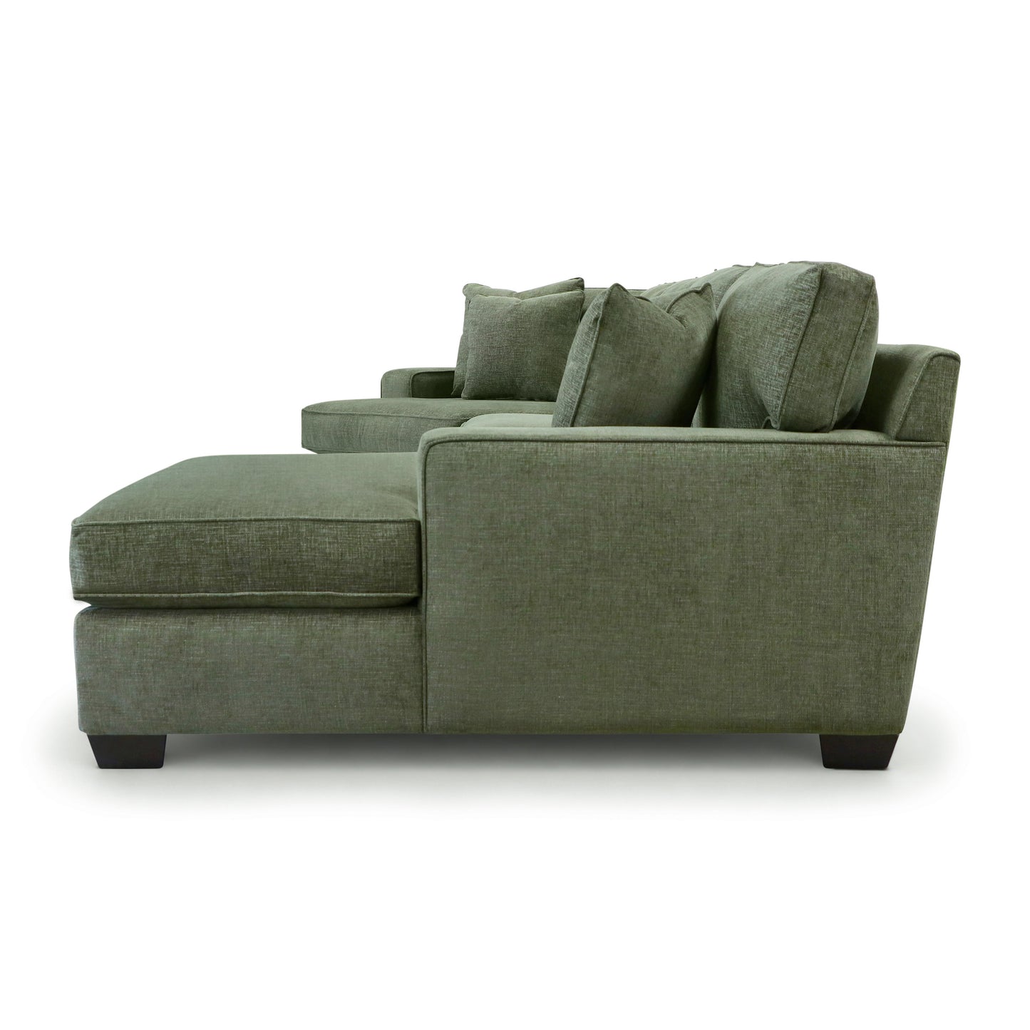 Tamar 150" Right-facing Cuddle Chaise Sectional | Aurora Green