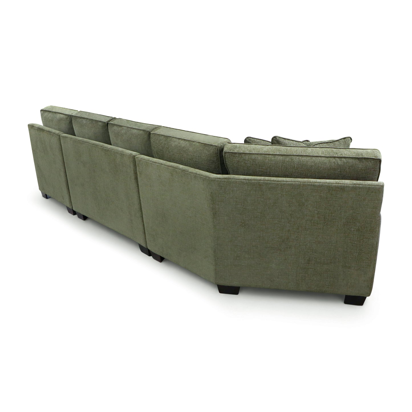 Tamar 150" Right-facing Cuddle Chaise Sectional | Aurora Green