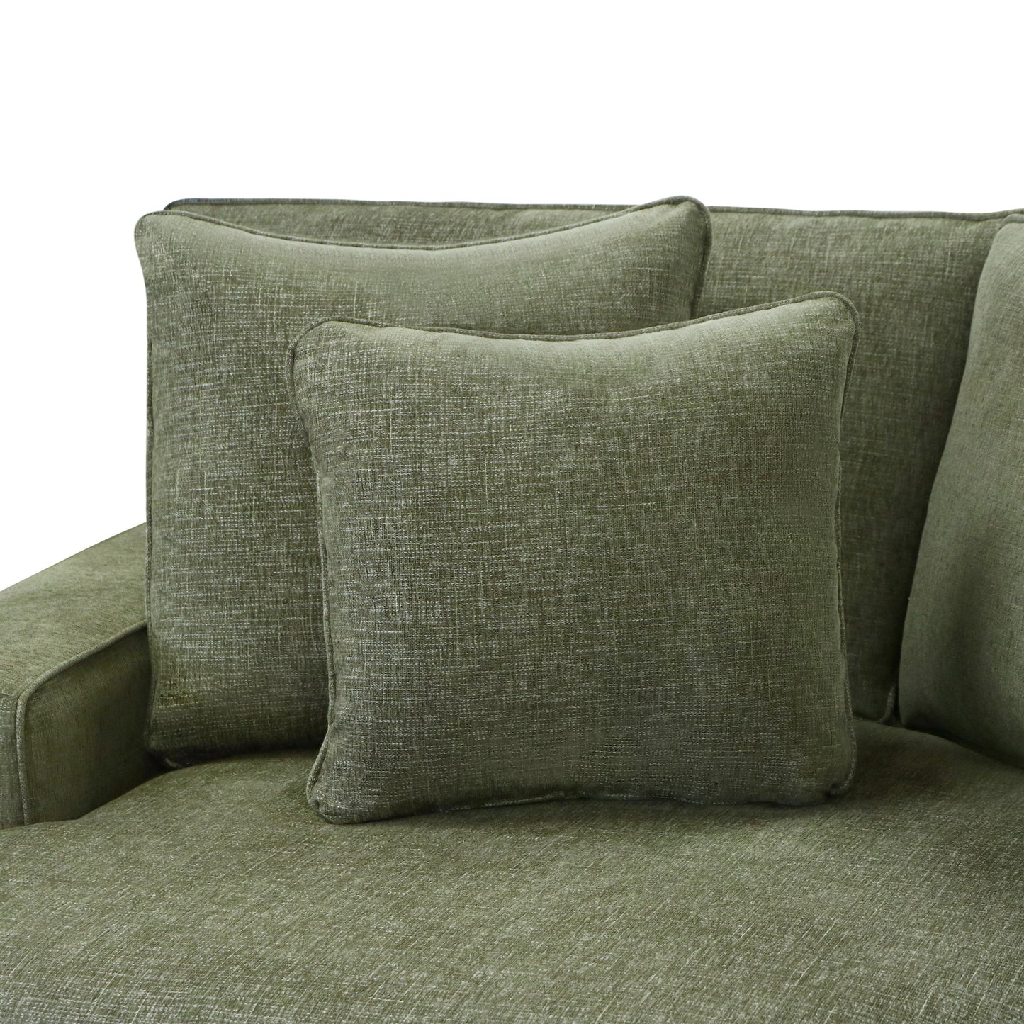Tamar 150" Right-facing Cuddle Chaise Sectional | Aurora Green