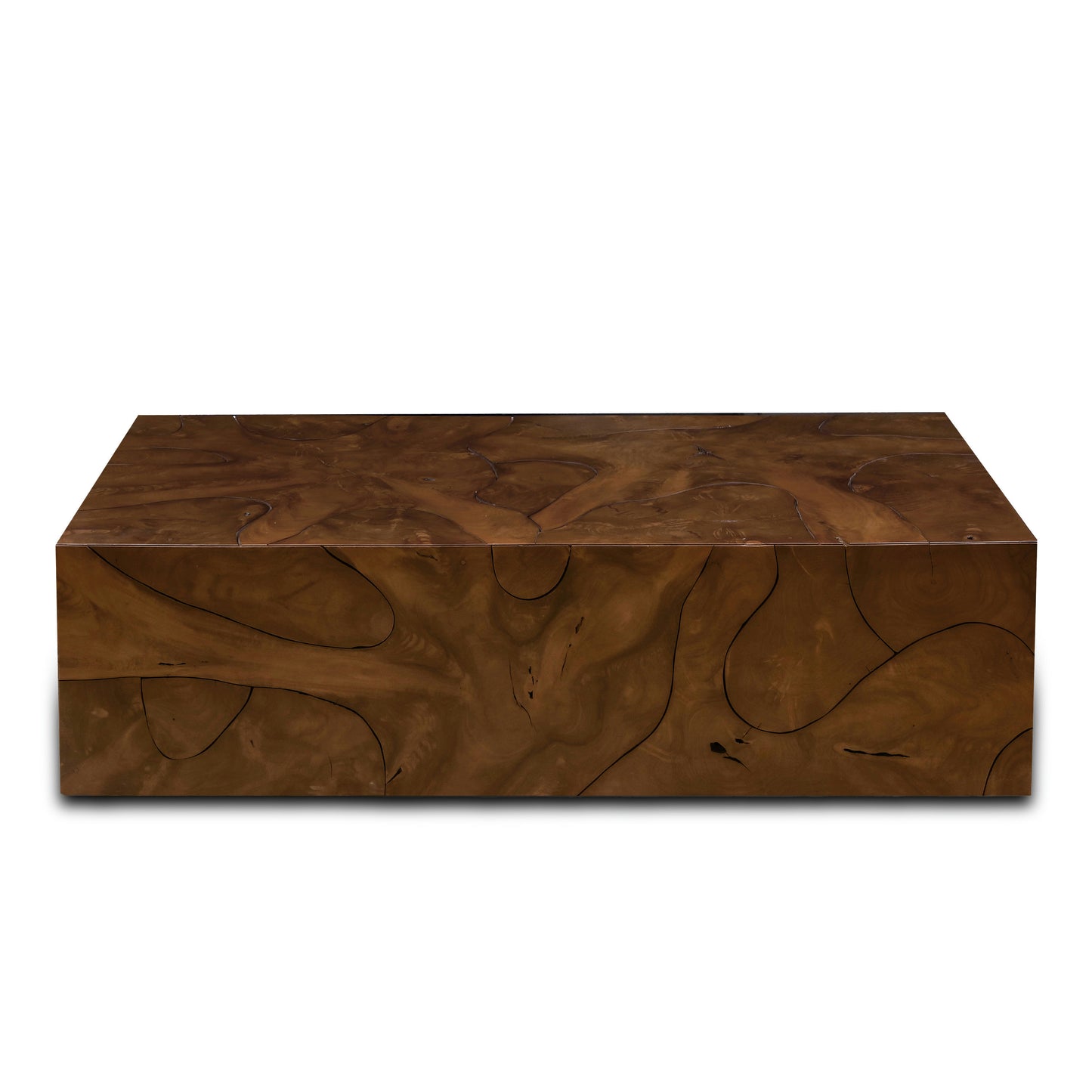 Soren 55" Teak Root Coffee Table | Walnut
