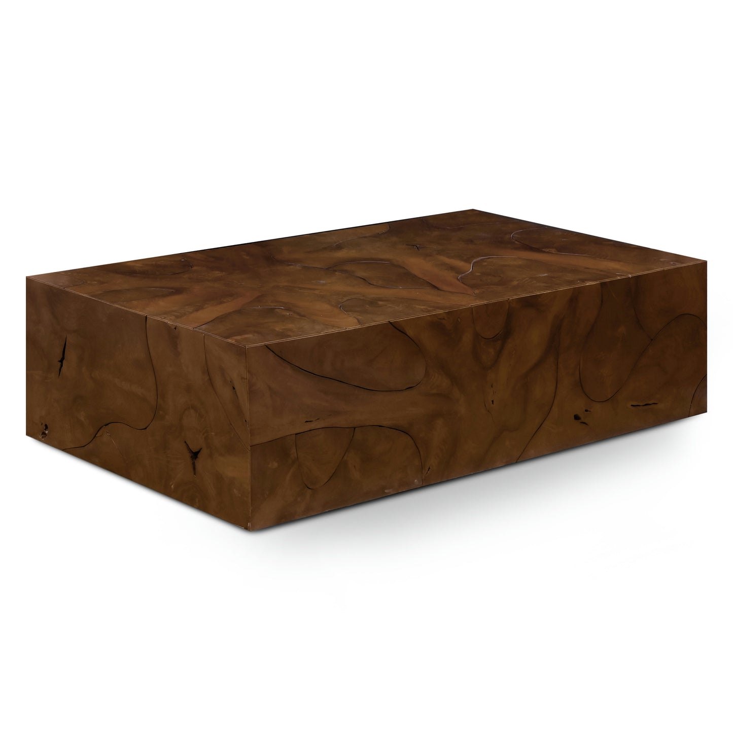 Soren 55" Teak Root Coffee Table | Walnut