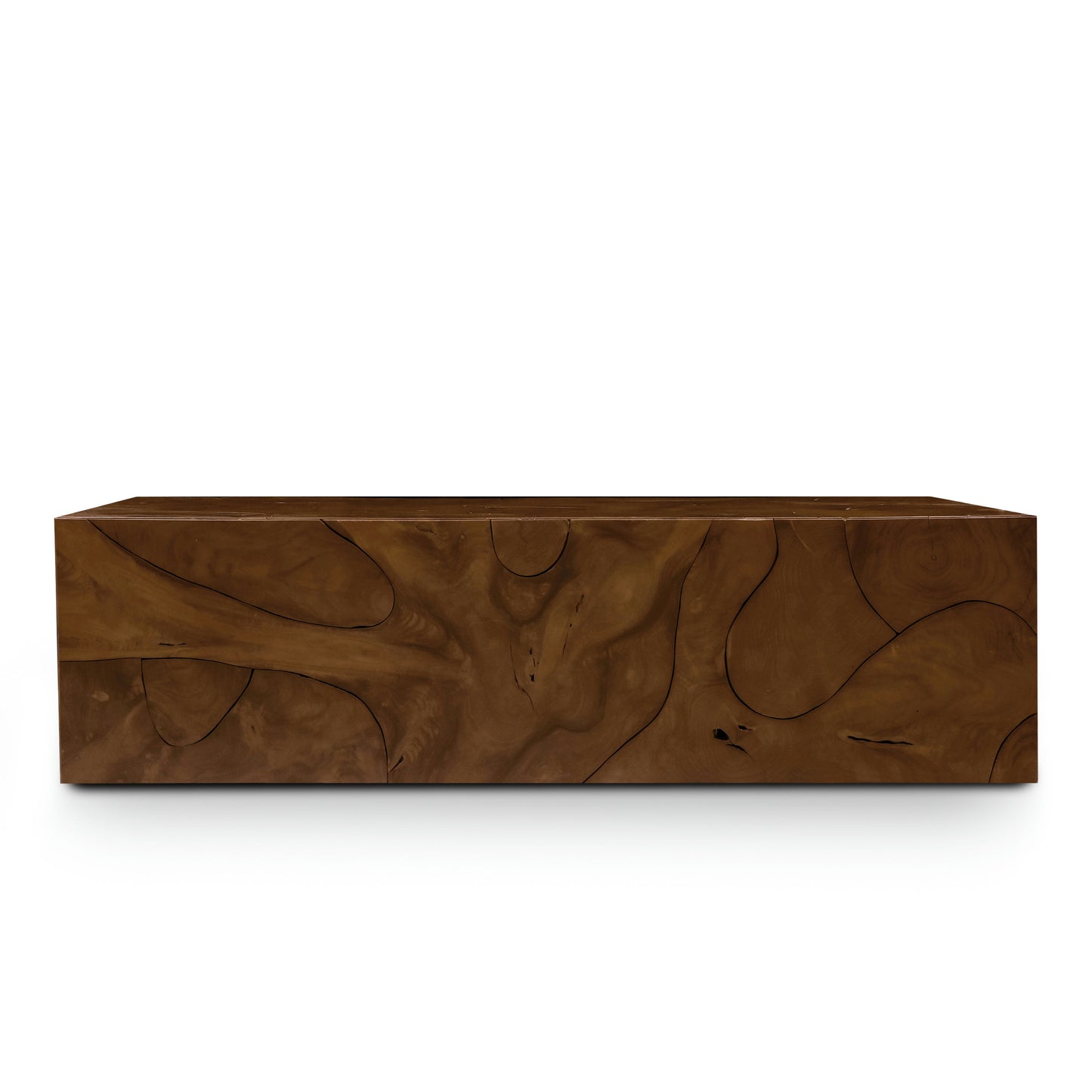 Soren 55" Teak Root Coffee Table | Walnut