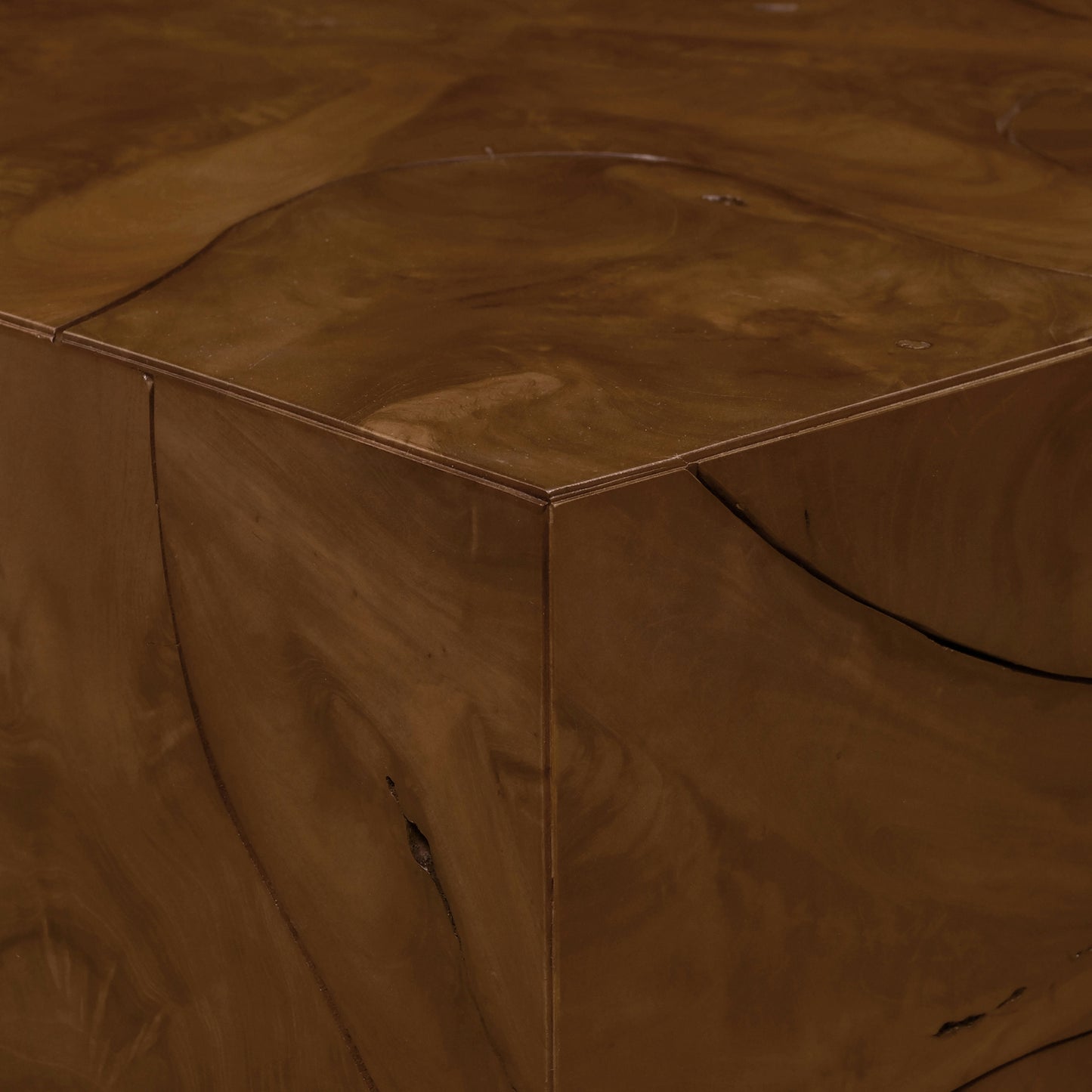 Soren 55" Teak Root Coffee Table | Walnut