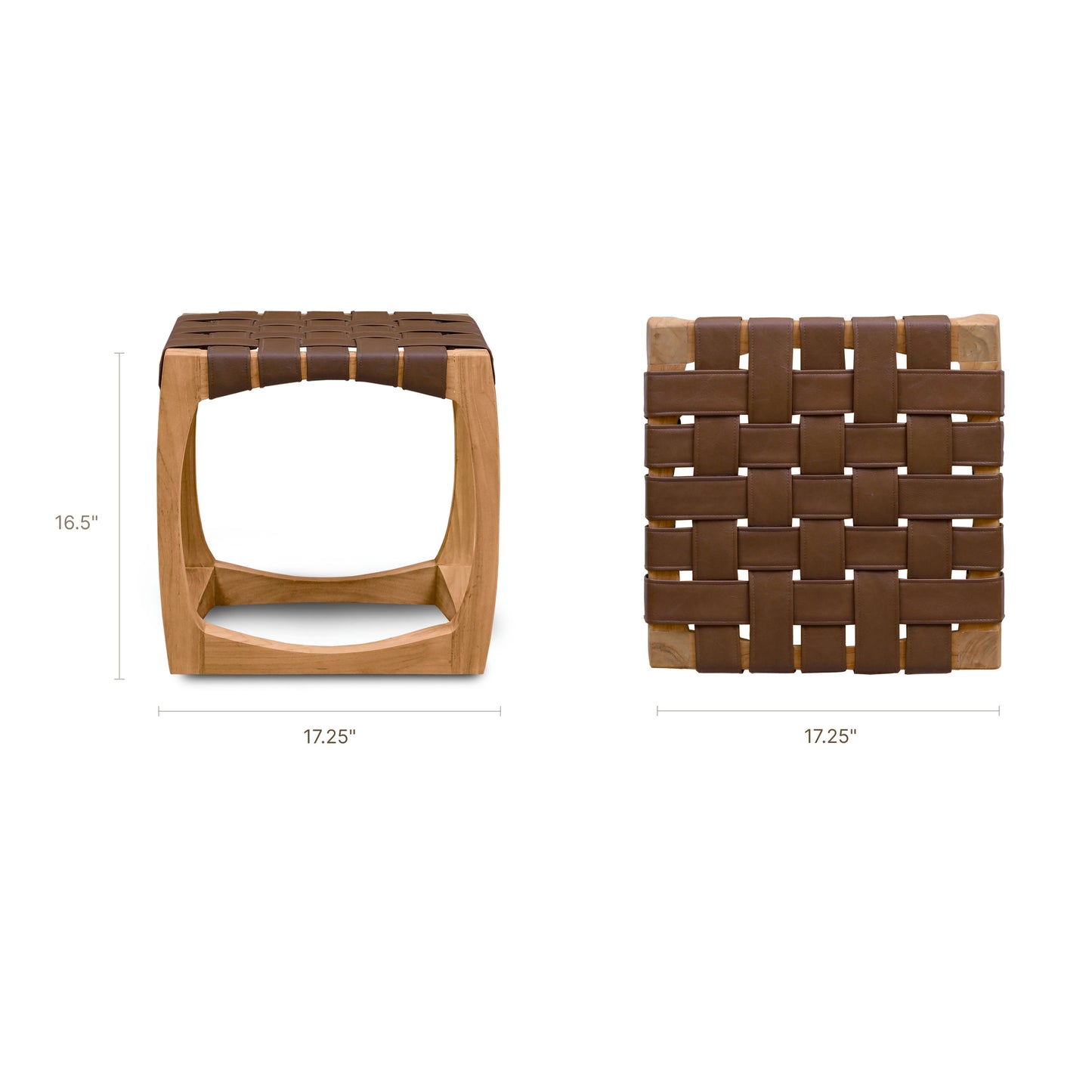 Serena Teak Stool | Natural