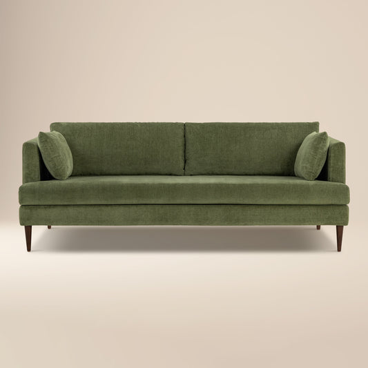 Lucerne 82" Sofa | Distressed Green Velvet
