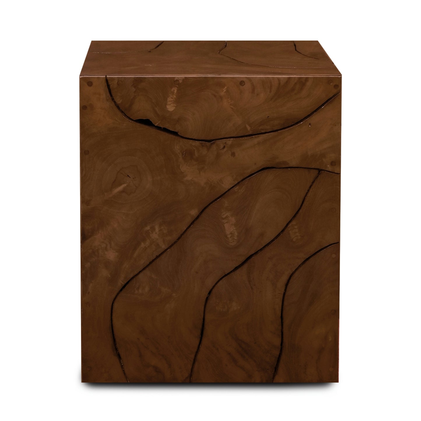 Soren 22" Teak Root Side Table | Walnut