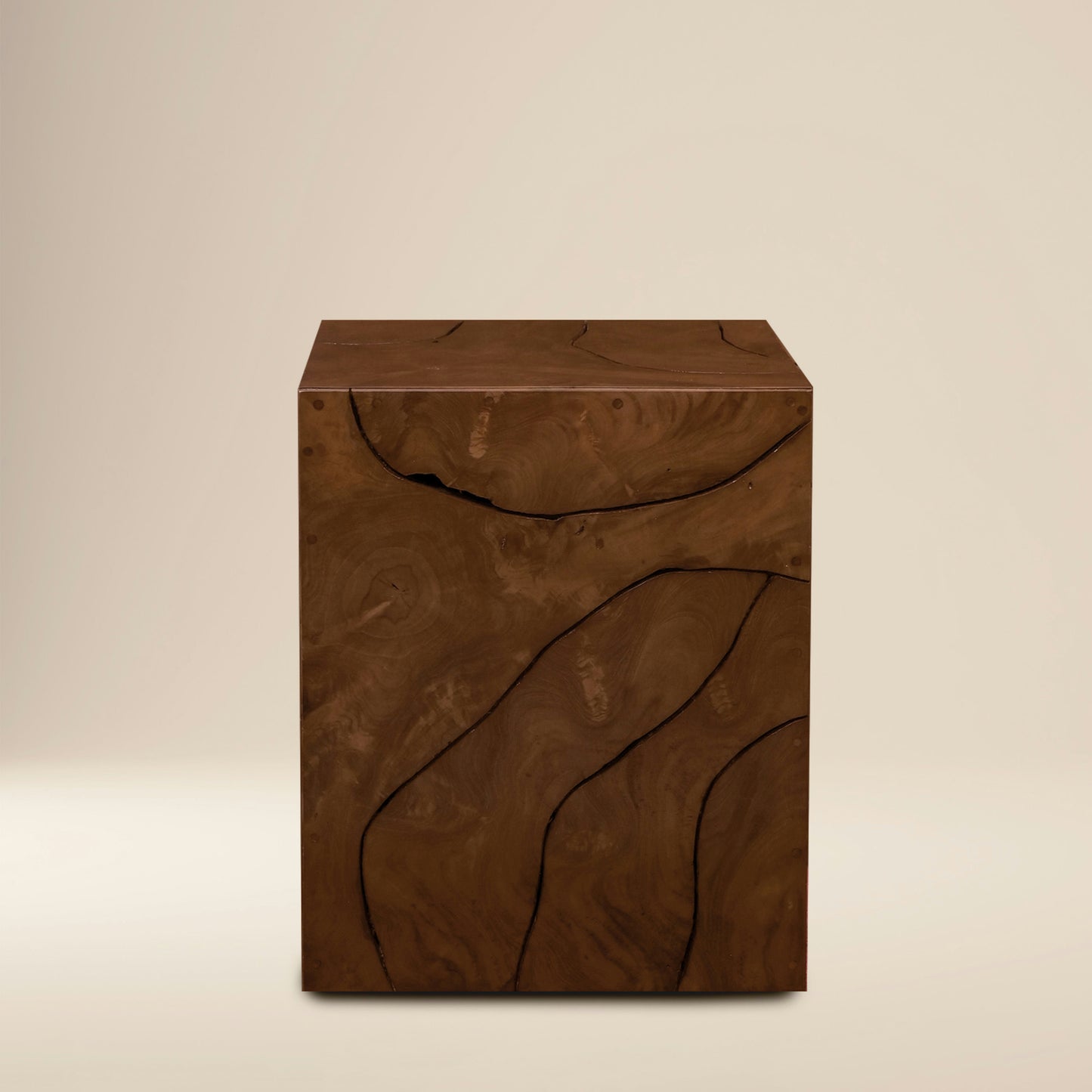 Soren 22" Teak Root Side Table | Walnut