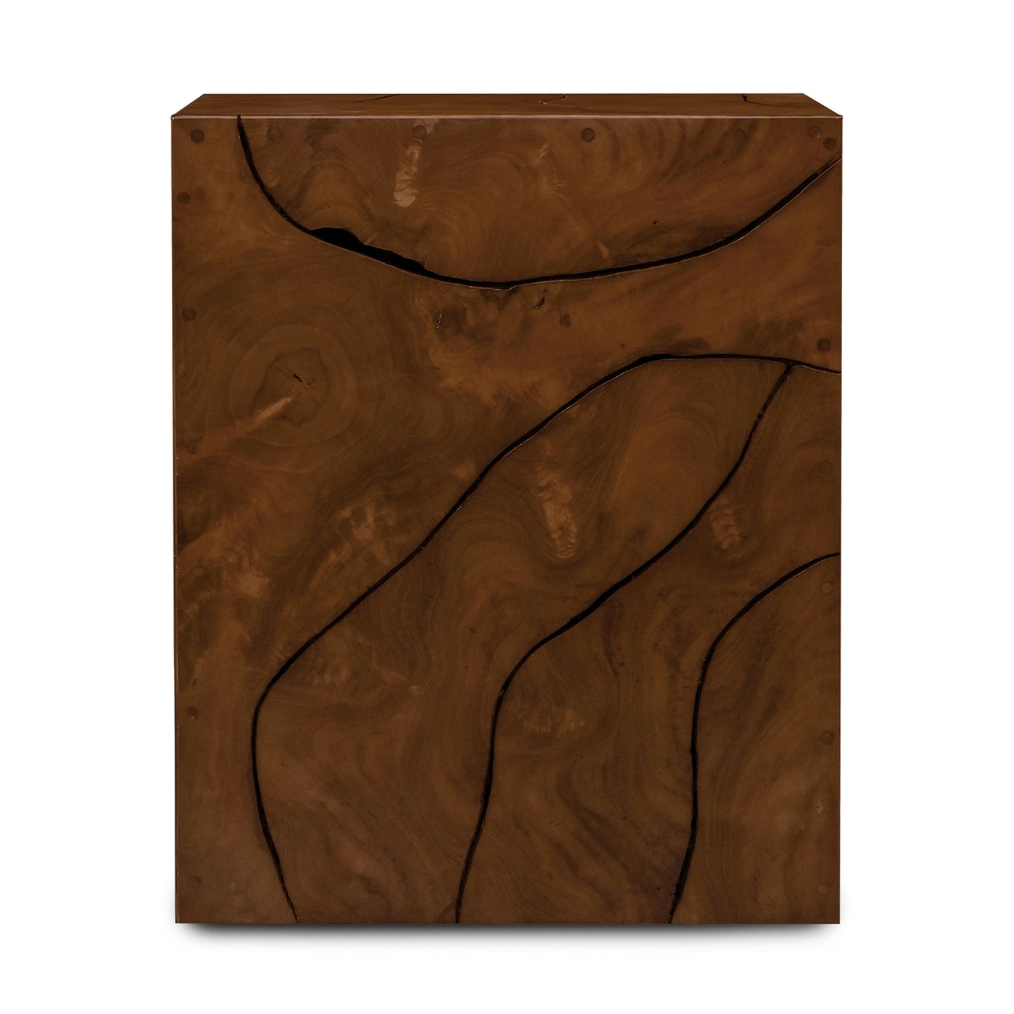 Soren 22" Teak Root Side Table | Walnut