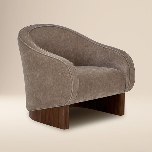 Selma Lounge Chair | Fawn Brown