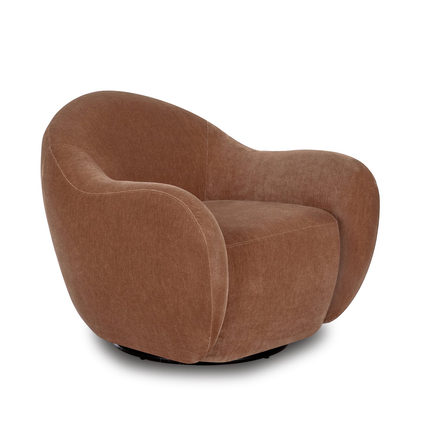 Hale Swivel Lounge Chair | Hearth Brown