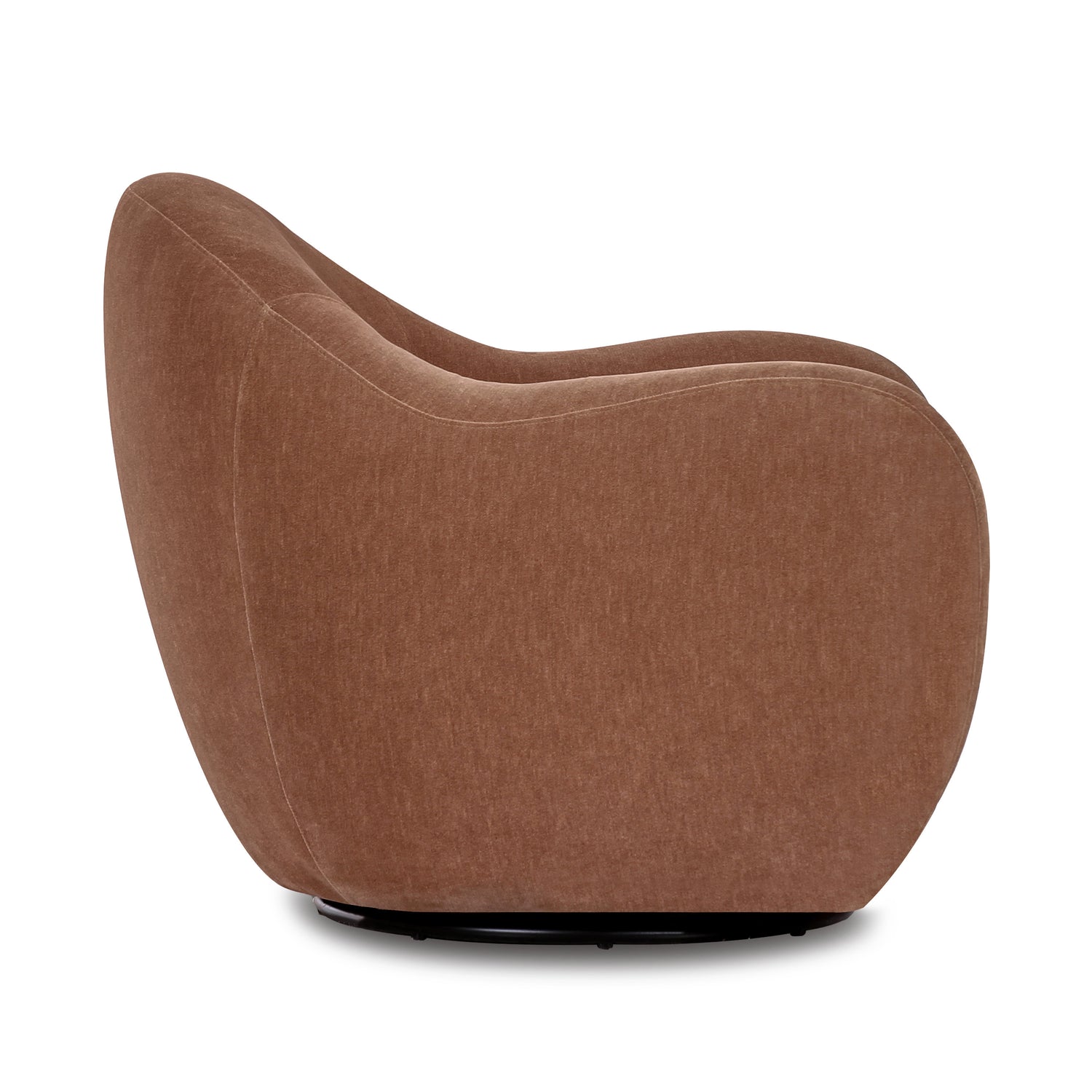 Hale Swivel Lounge Chair | Hearth Brown 