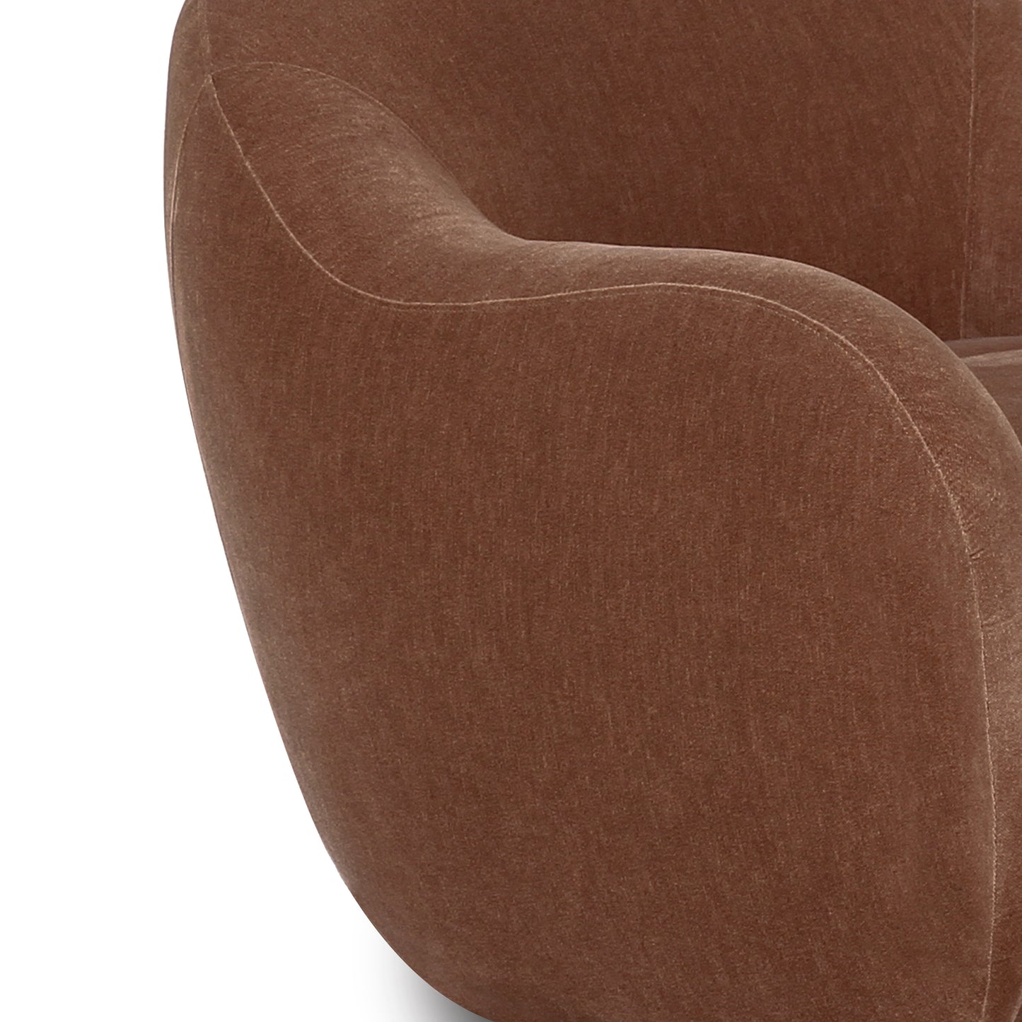 Hale Swivel Lounge Chair | Hearth Brown