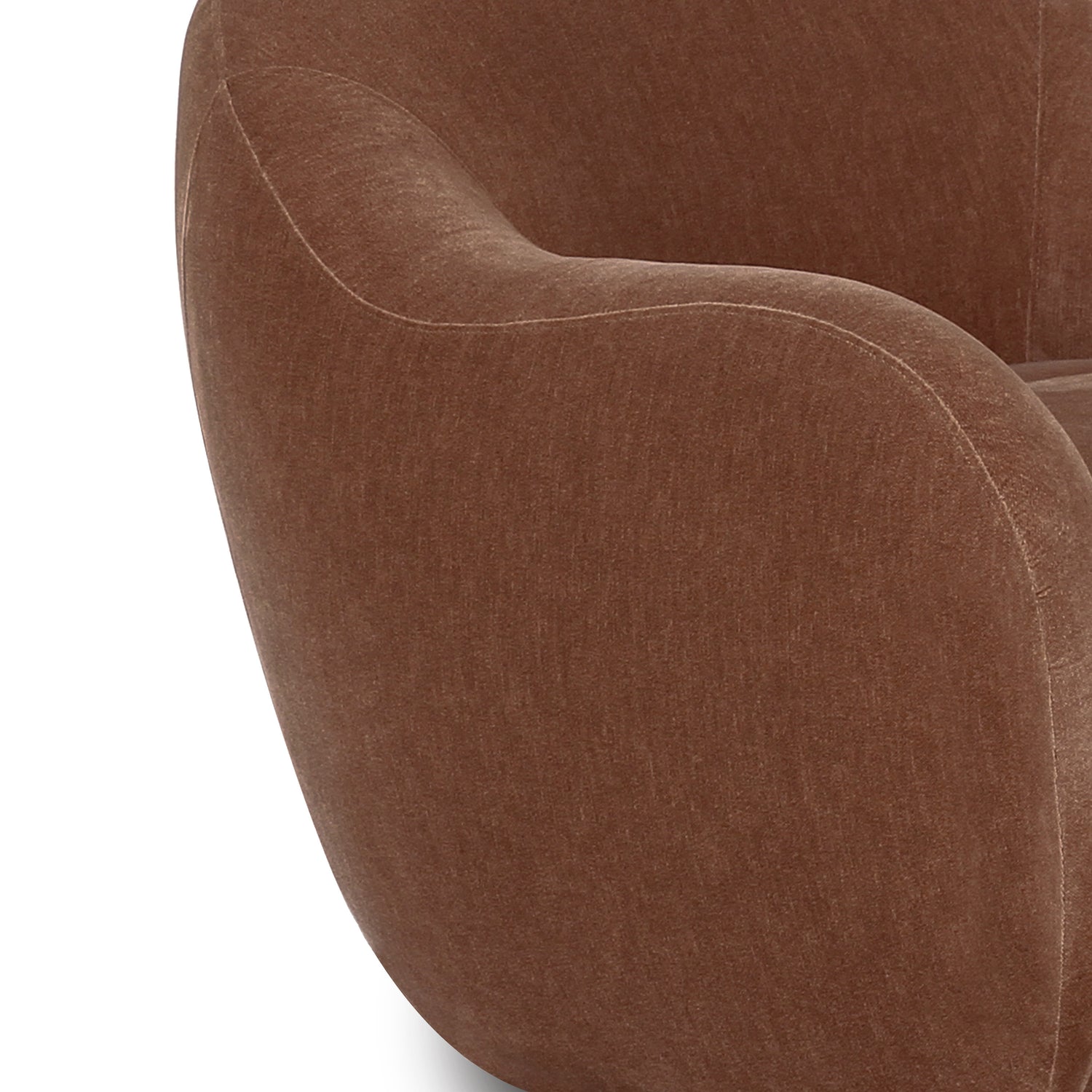 Hale Swivel Lounge Chair | Hearth Brown 