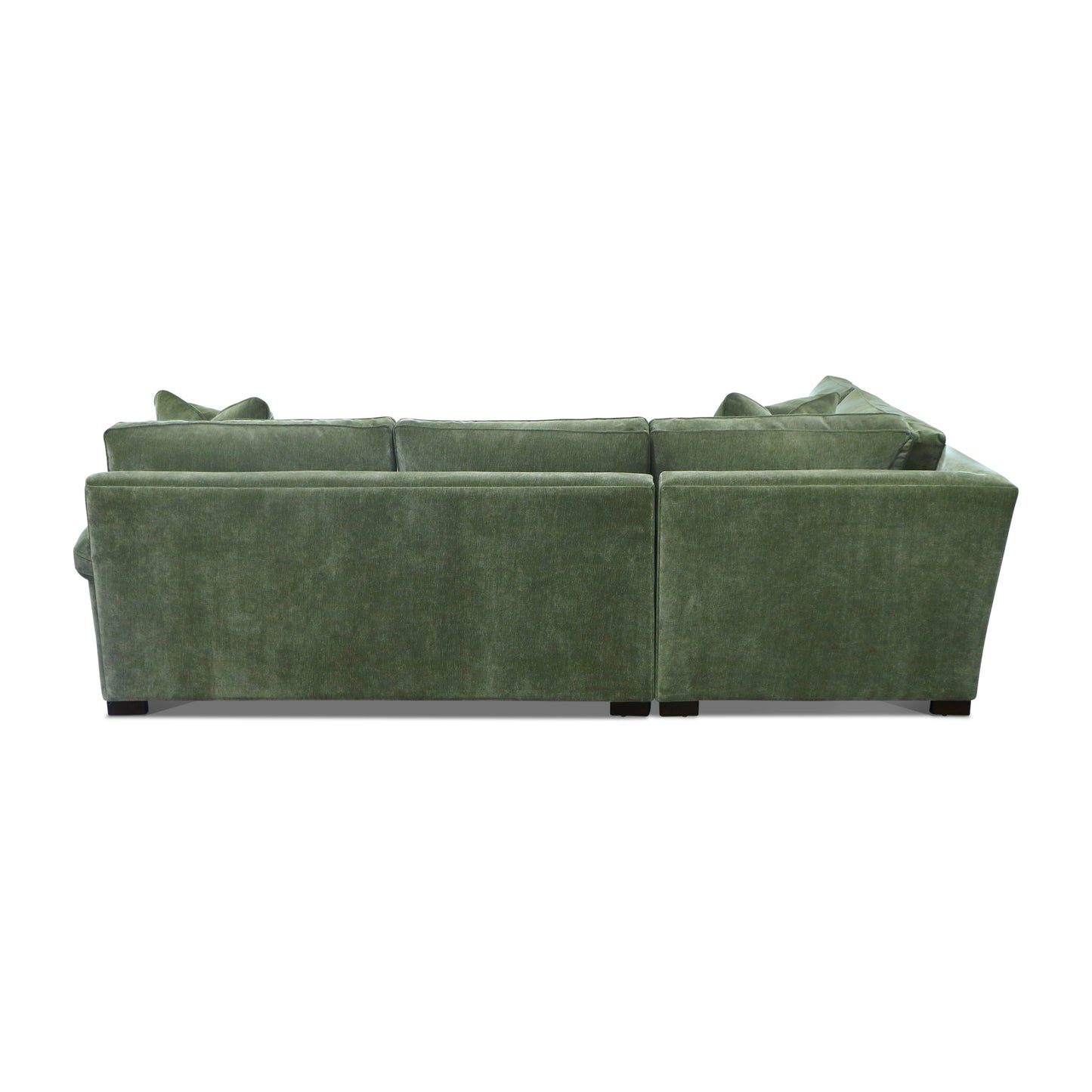 Berkley 113.5" Left-facing Bumper Sectional | Celest Green