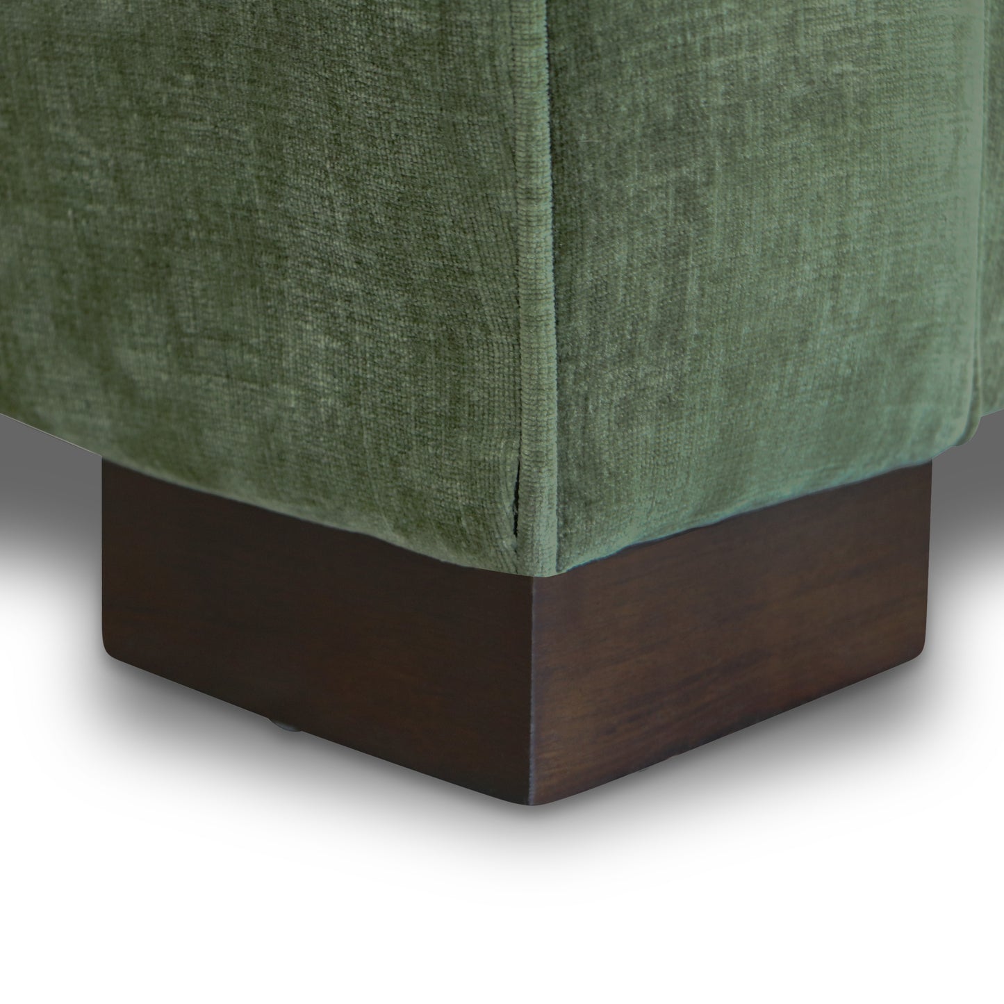 Berkley 113.5" Right-facing Bumper Sectional | Celest Green