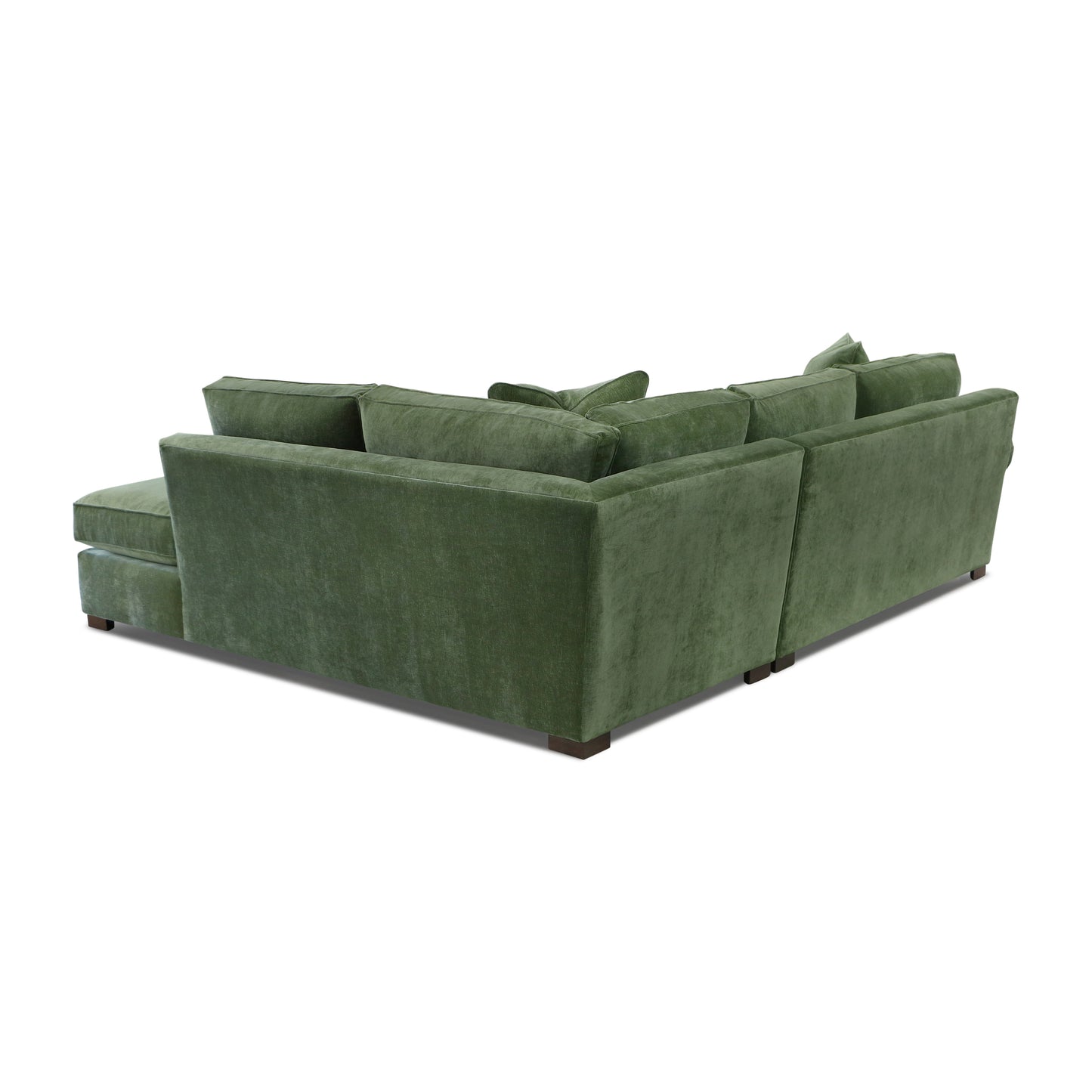 Berkley 113.5" Right-facing Bumper Sectional | Celest Green