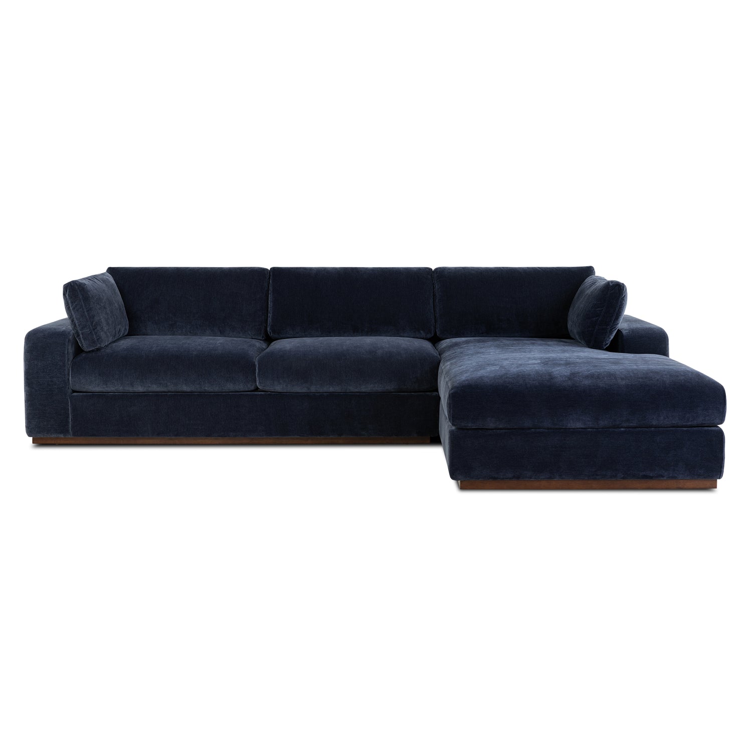 Malaga Right-Facing Sectional Sofa | Mystic Blue 