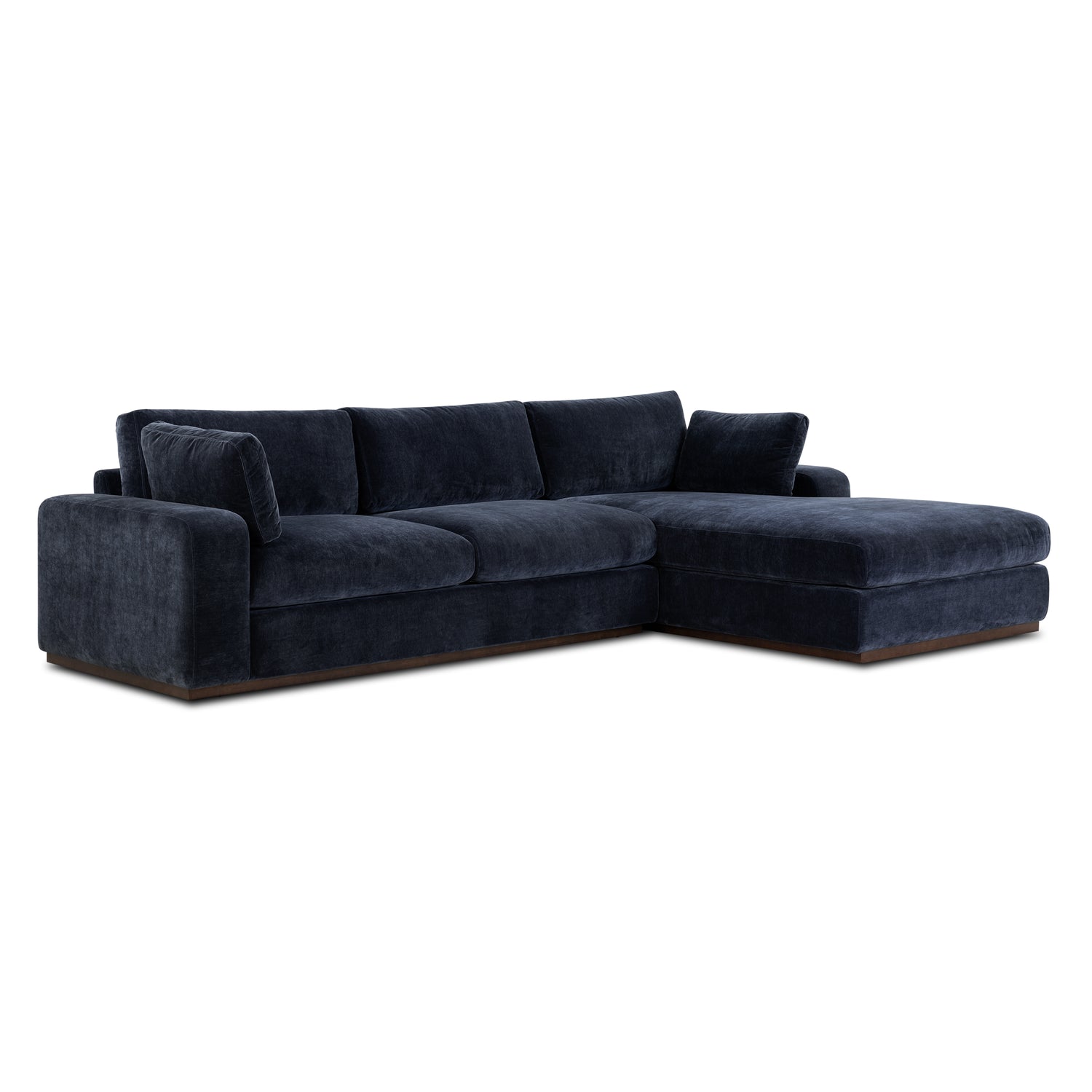 Malaga Right-Facing Sectional Sofa | Mystic Blue 