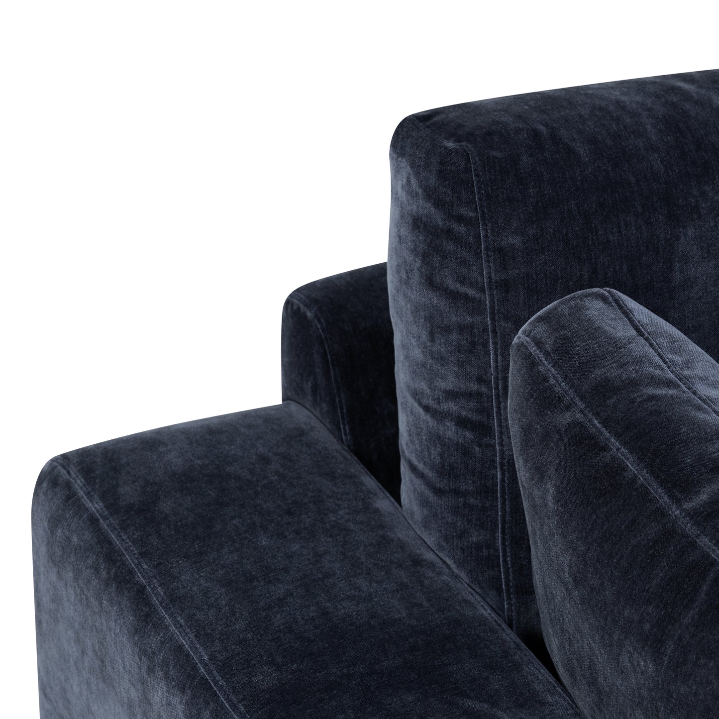 Malaga Right-Facing Sectional Sofa | Mystic Blue