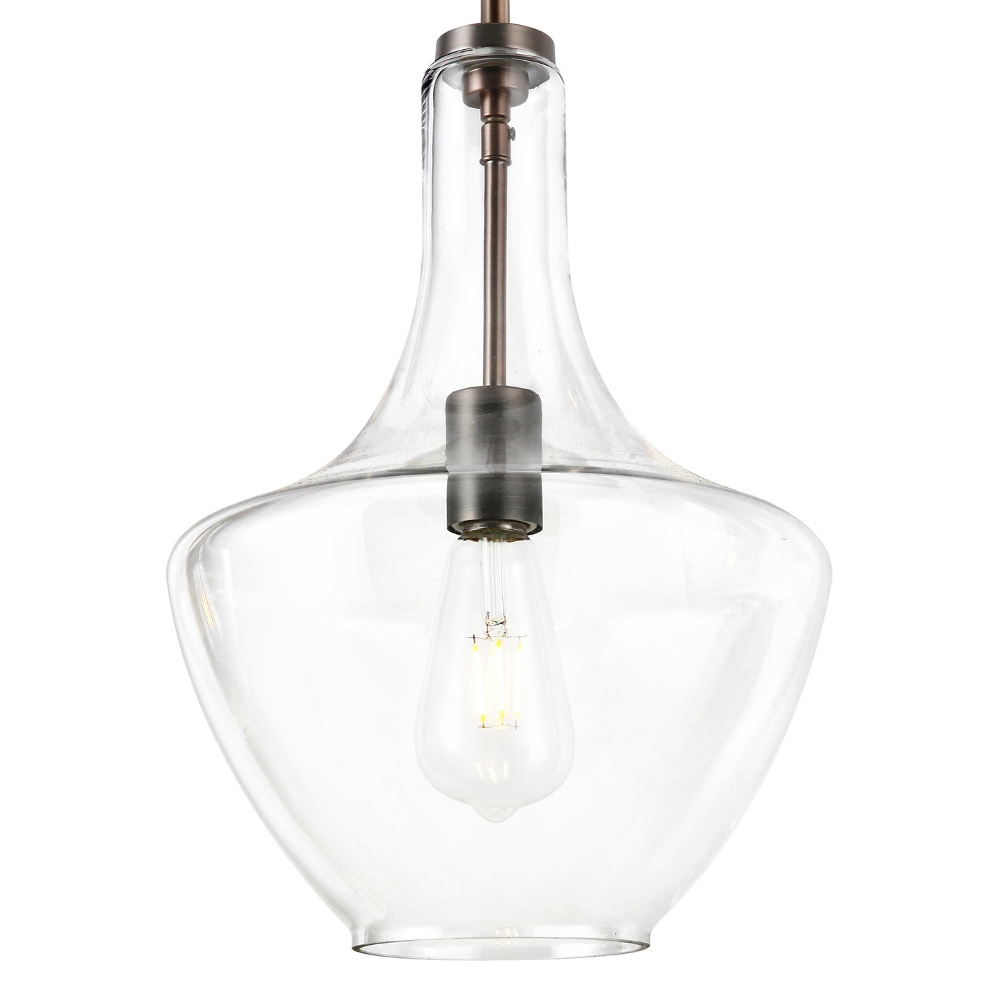 Modena 3-Light Island Light | Modern Bronze/Clear