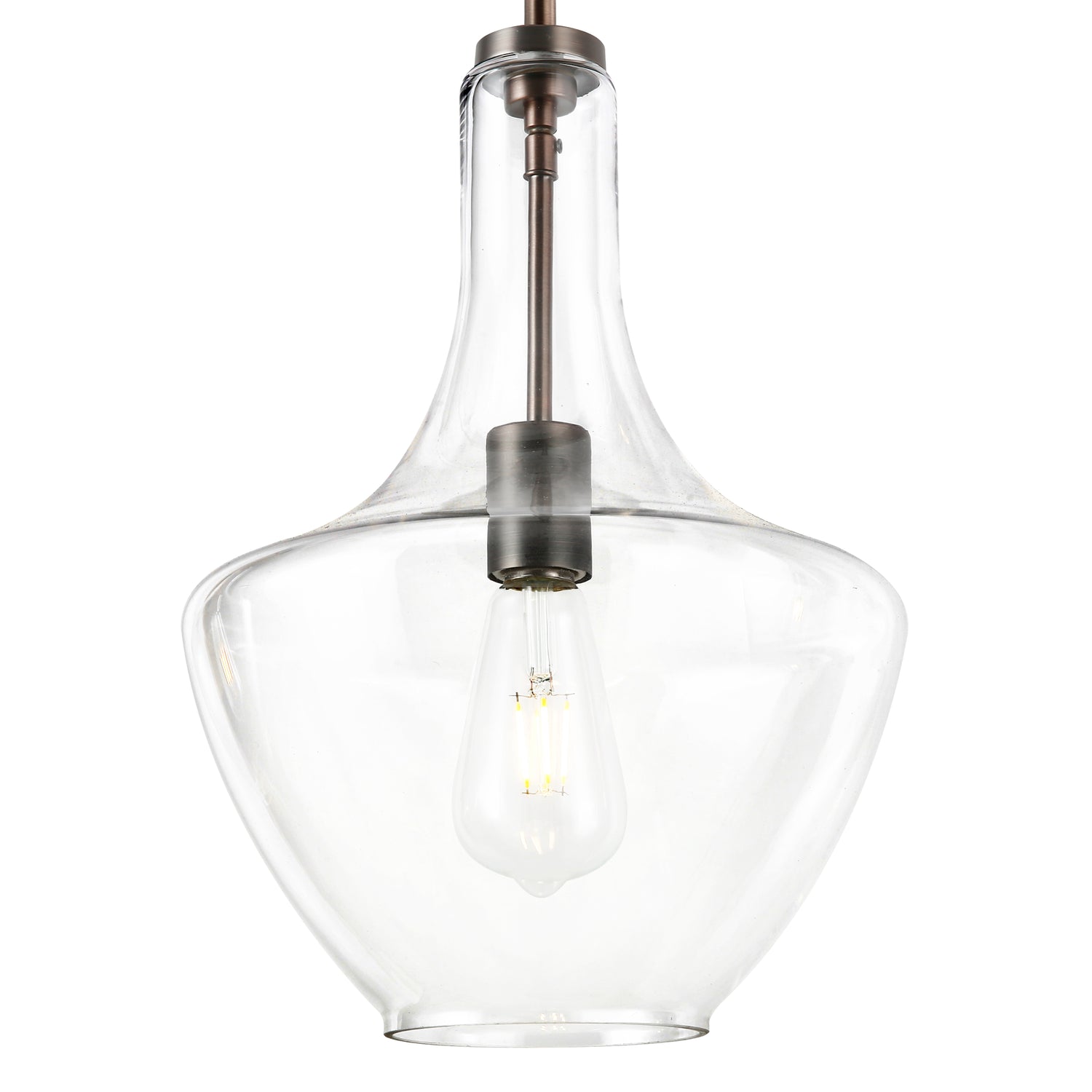 Modena 3-Light Island Light | Modern Bronze/Clear 