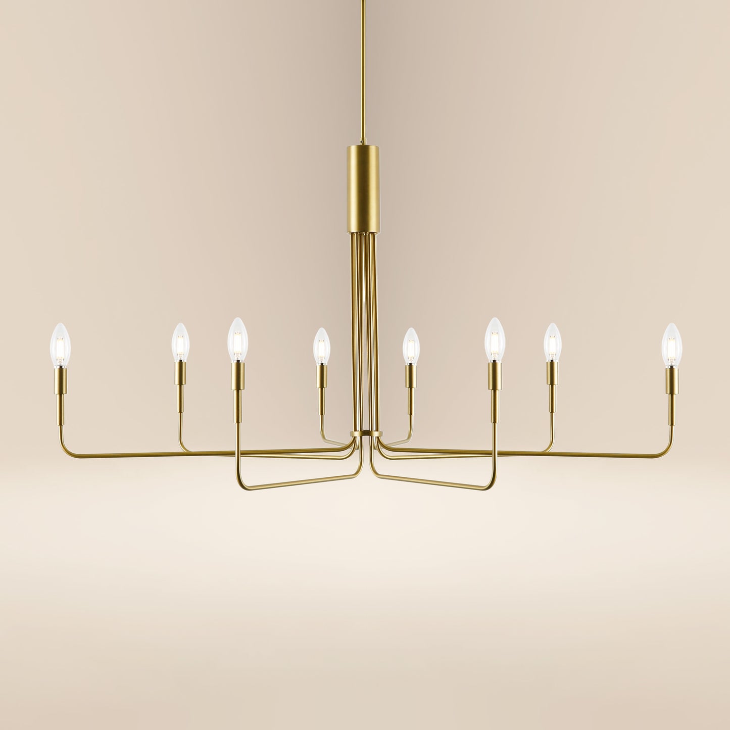 Bella 8-Light Chandelier | Brushed Brass