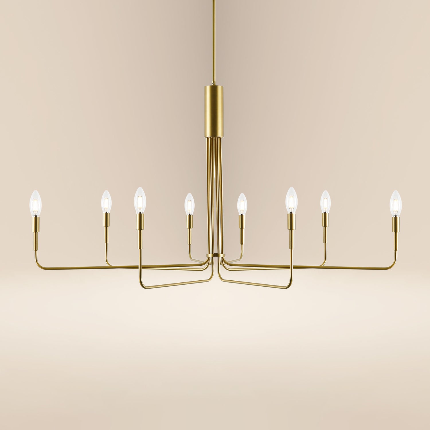 Bella 8-Light Chandelier | Brushed Brass 