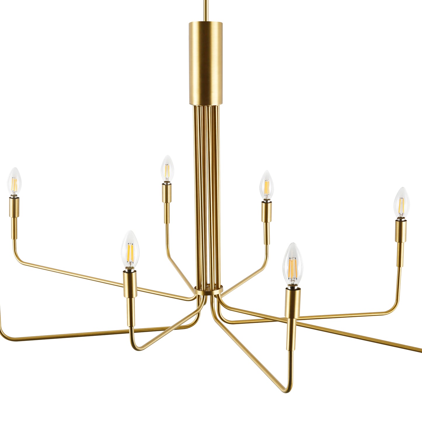 Bella 8-Light Chandelier | Brushed Brass