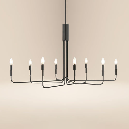 Bella 8-Light Chandelier | Black