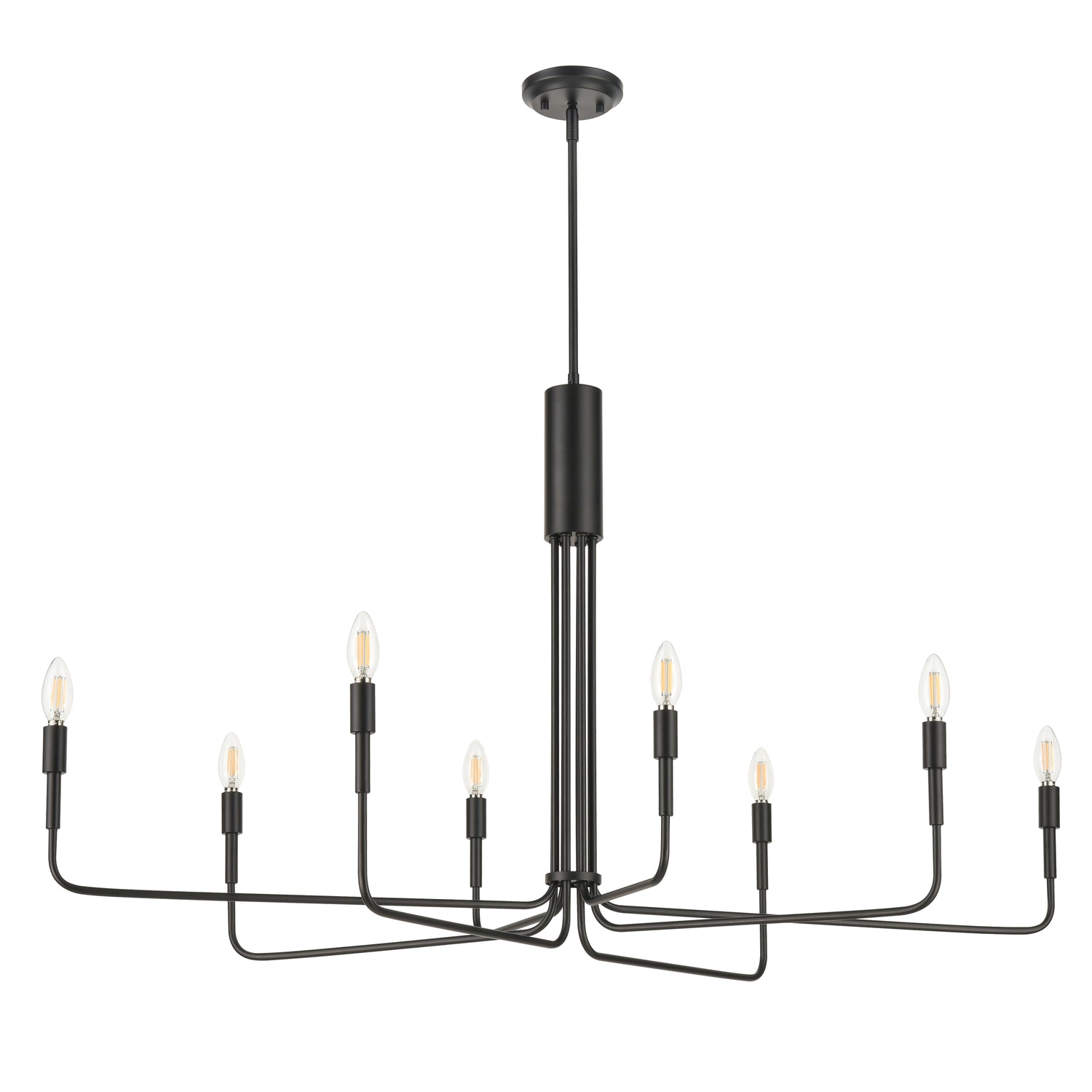 Bella 8-Light Chandelier | Black 