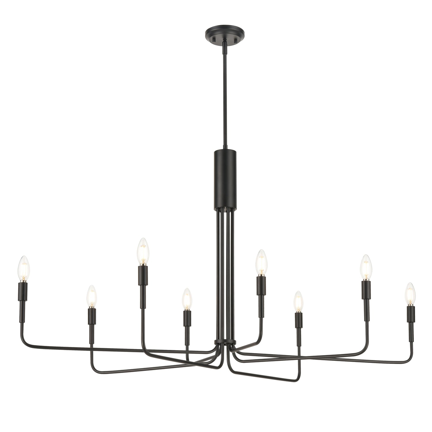 Bella 8-Light Chandelier | Black 