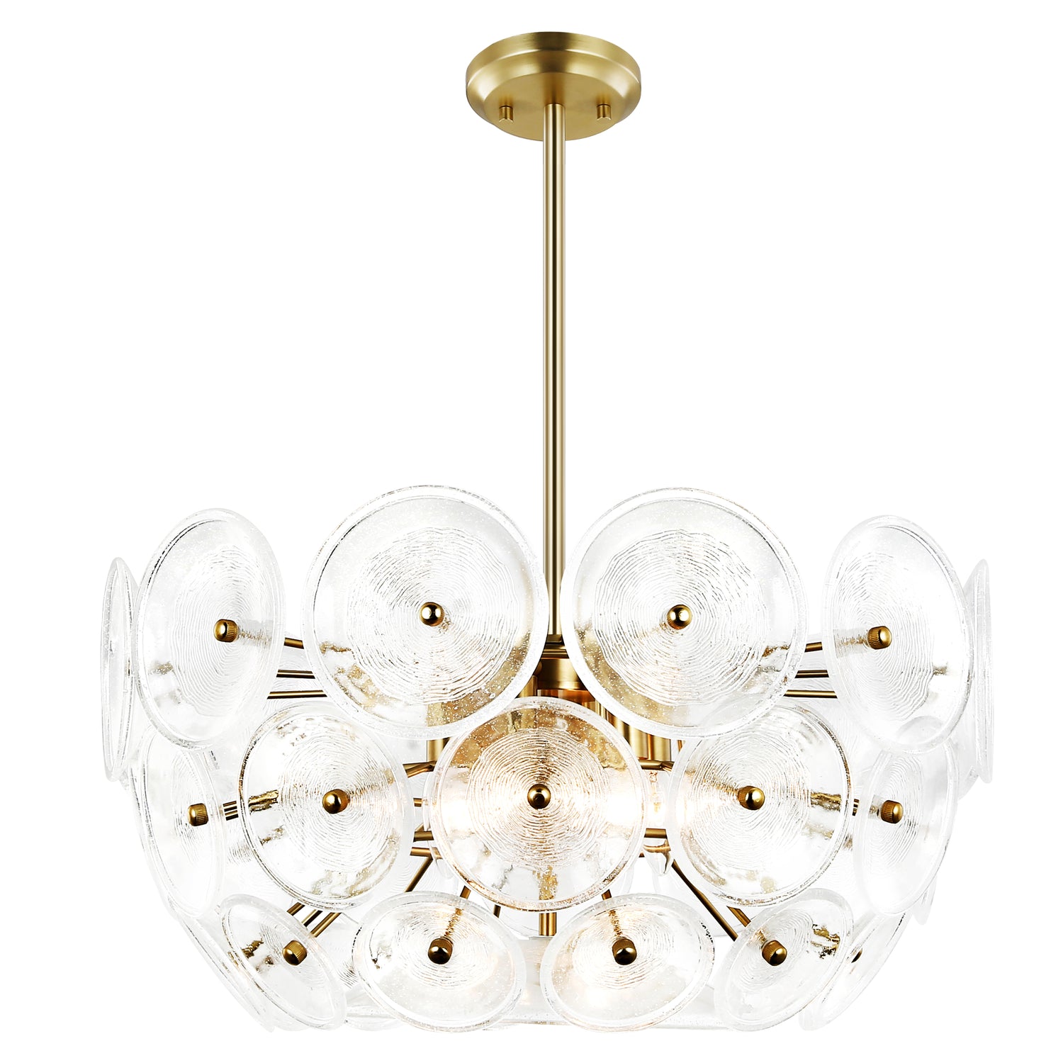 Chambery 6-Light Chandelier | Brushed Brass/Clear 