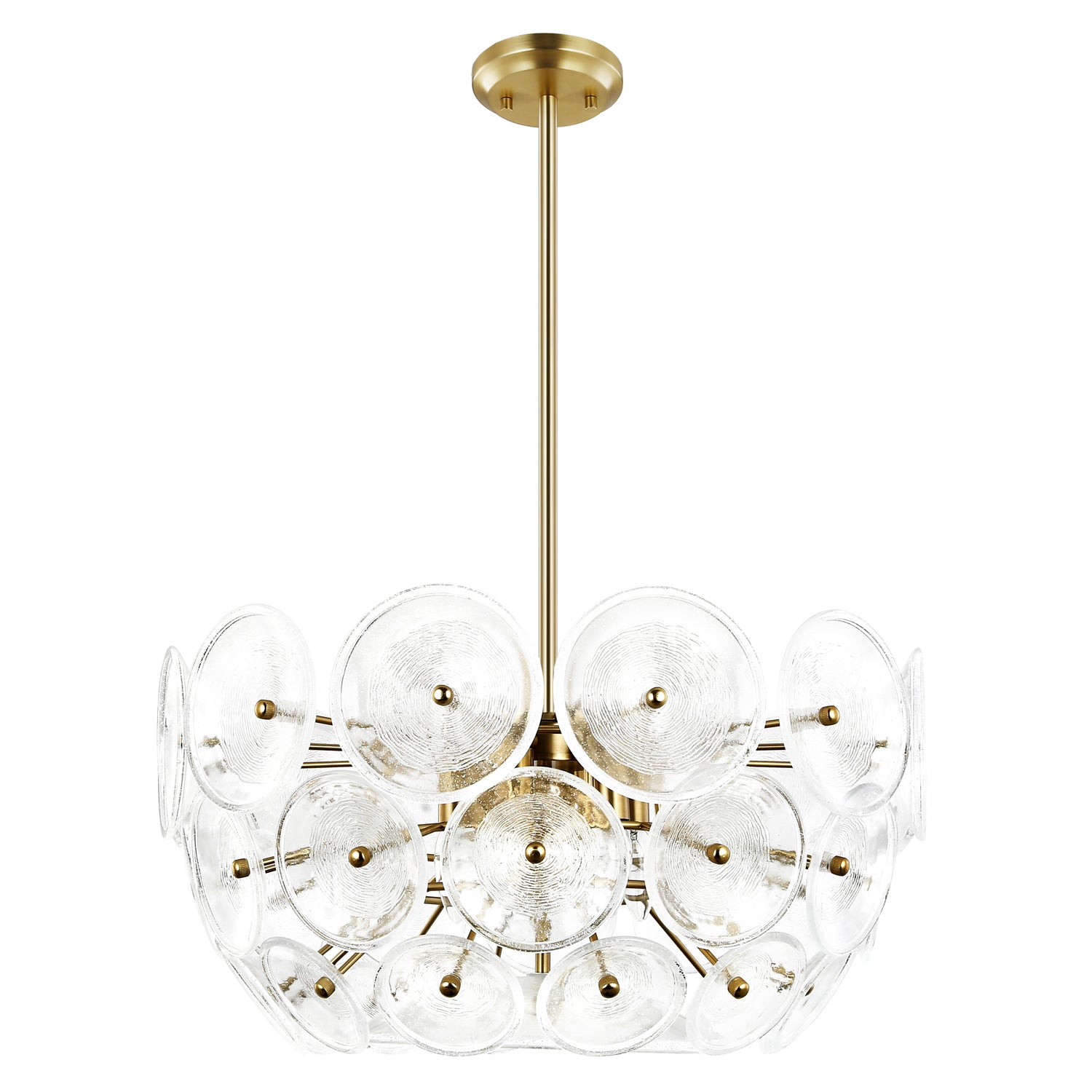 Chambery 6-Light Chandelier | Brushed Brass/Clear 