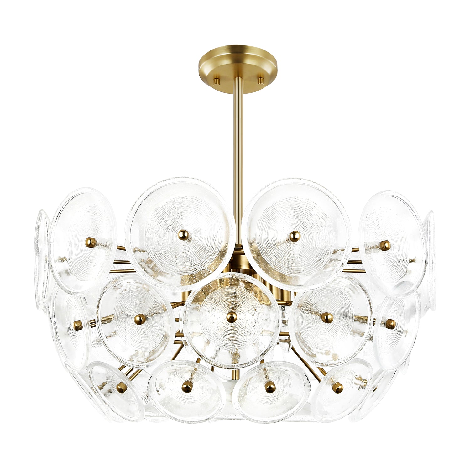 Chambery 6-Light Chandelier | Brushed Brass/Clear 