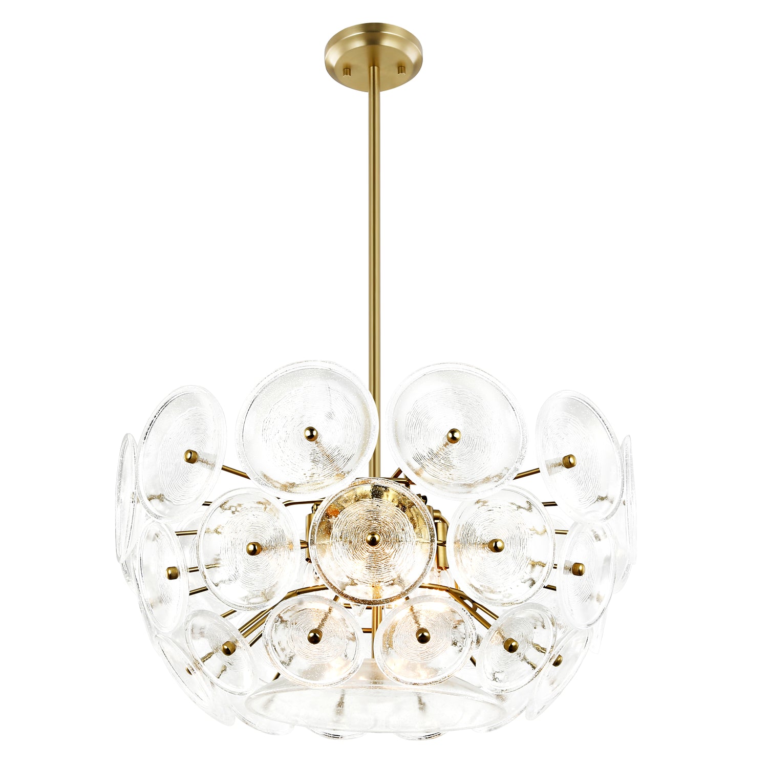 Chambery 6-Light Chandelier | Brushed Brass/Clear 