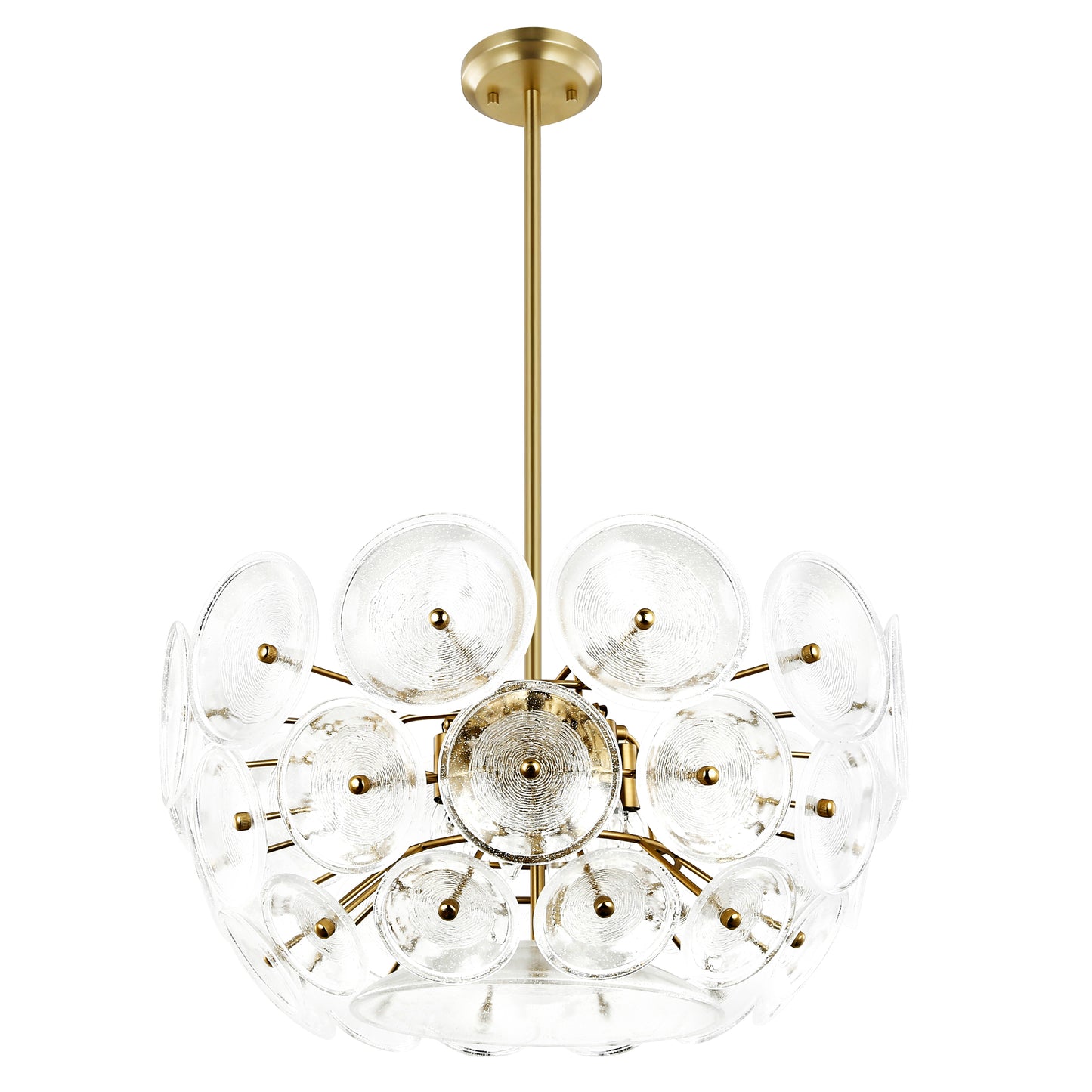 Chambery 6-Light Chandelier | Brushed Brass/Clear