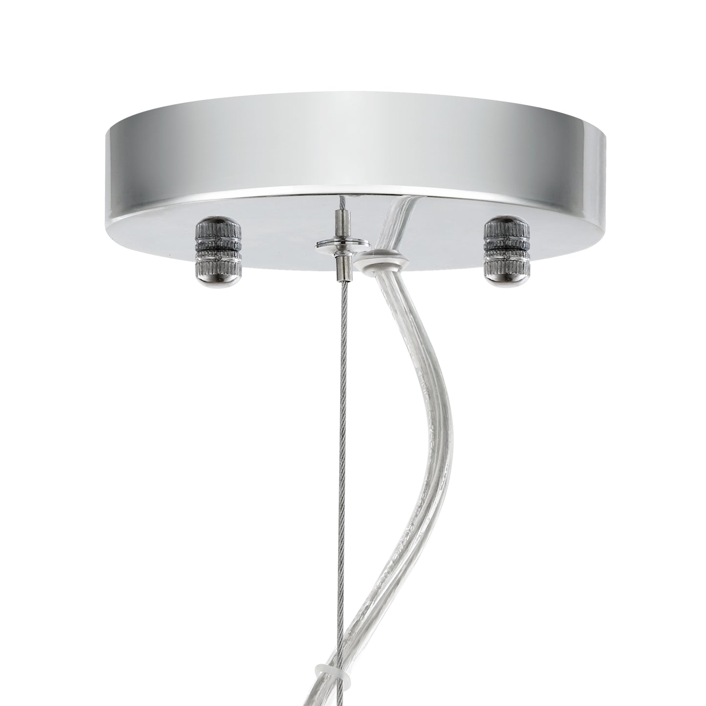 Opal 12" Glass Pendant Light | Chrome/Smokey