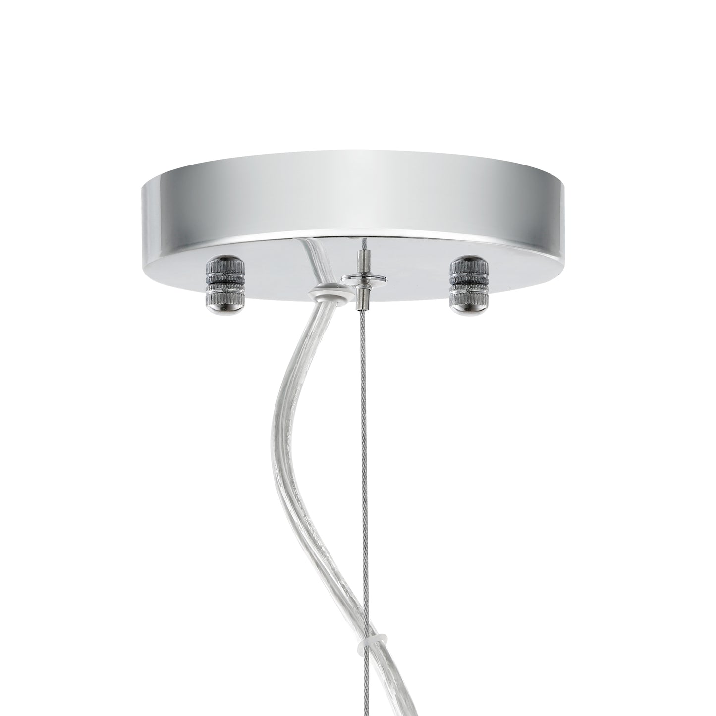 Opal 12" Glass Pendant Light | Chrome/Opal