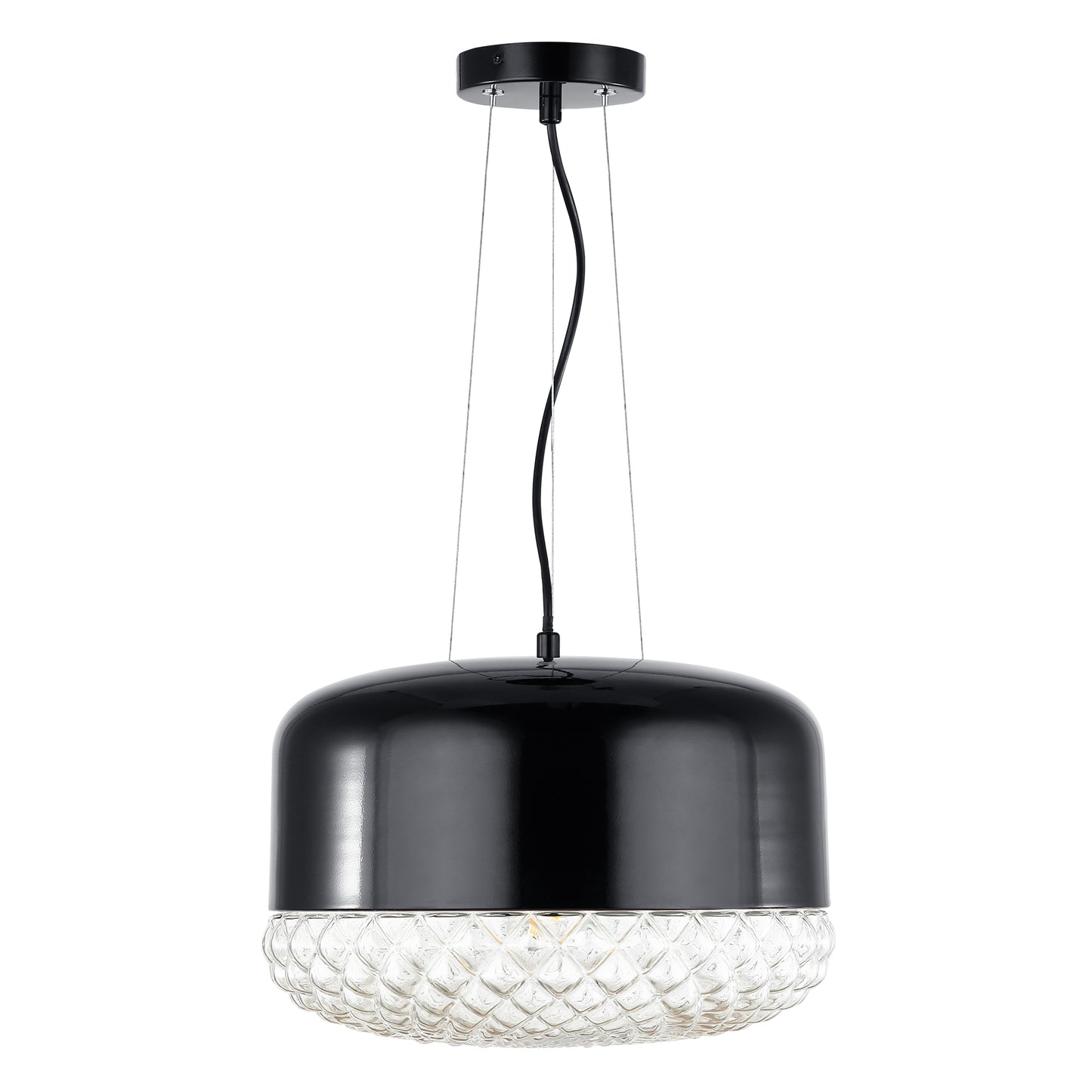 Enzo Pendant Light | Black/Clear