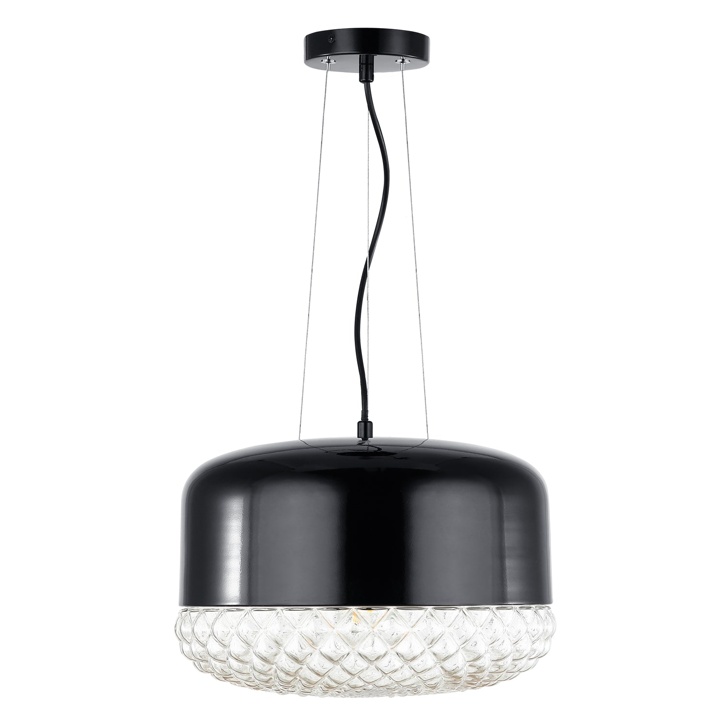 Enzo Pendant Light | Black/Clear 