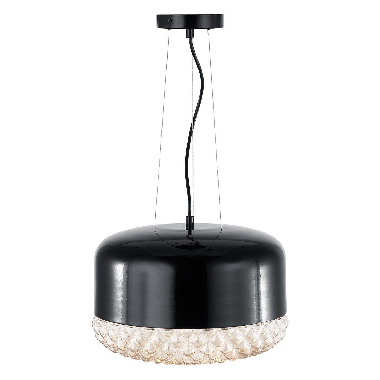 Enzo Pendant Light | Black/Clear
