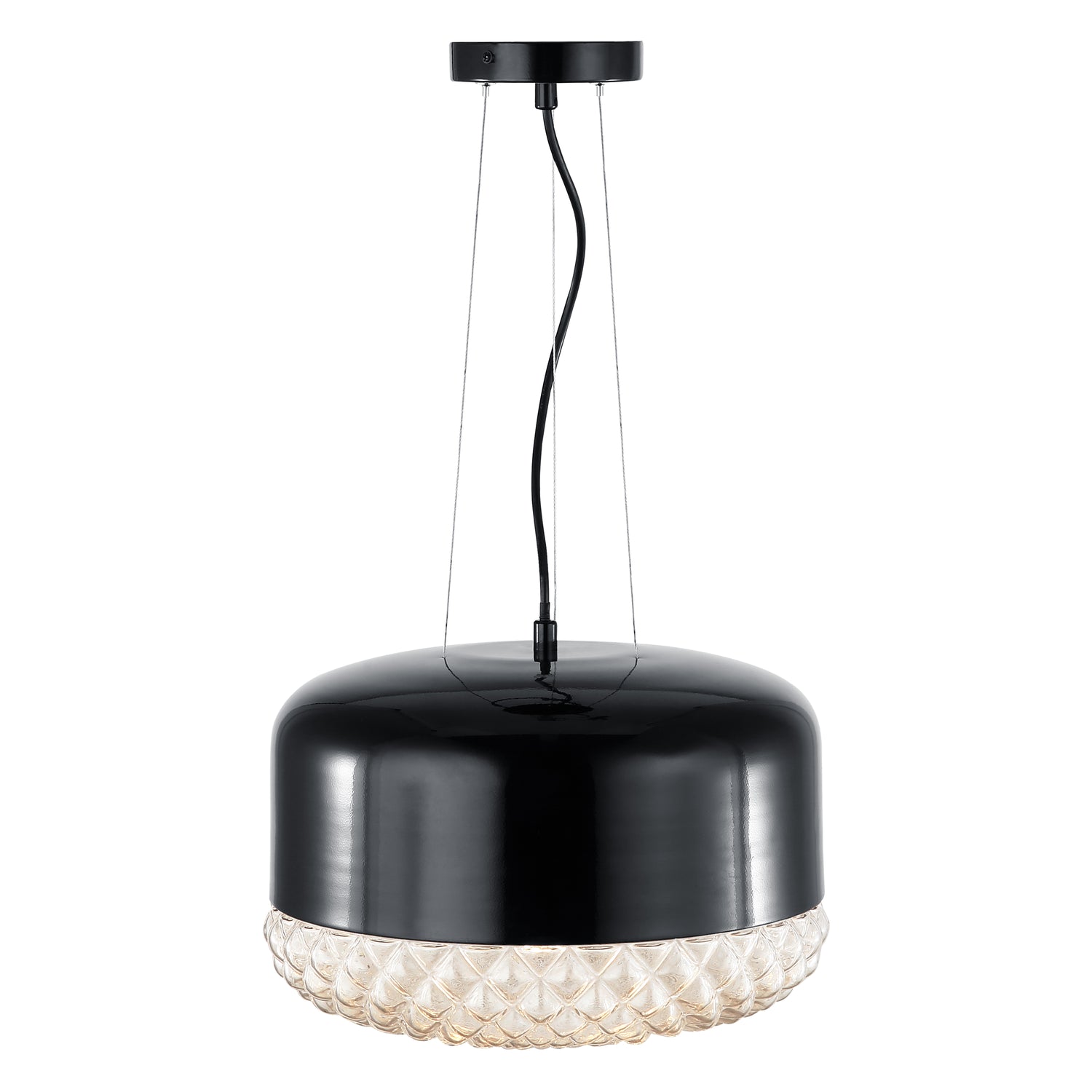 Enzo Pendant Light | Black/Clear 