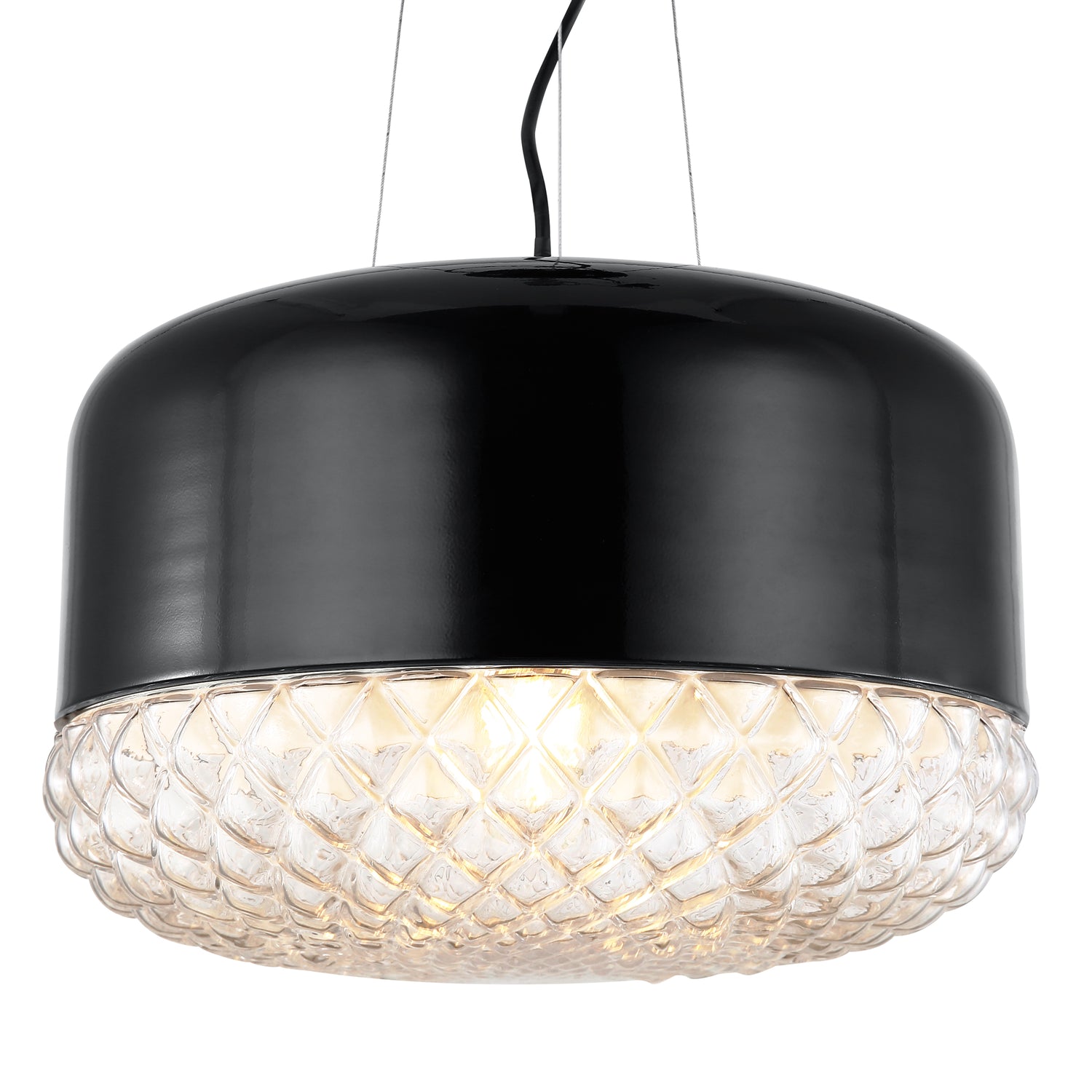 Enzo Pendant Light | Black/Clear 