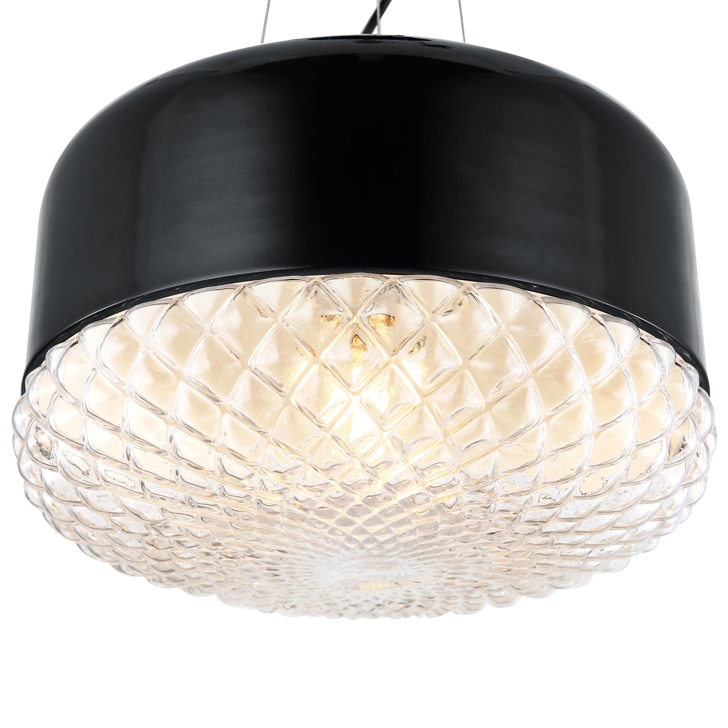 Enzo Pendant Light | Black/Clear