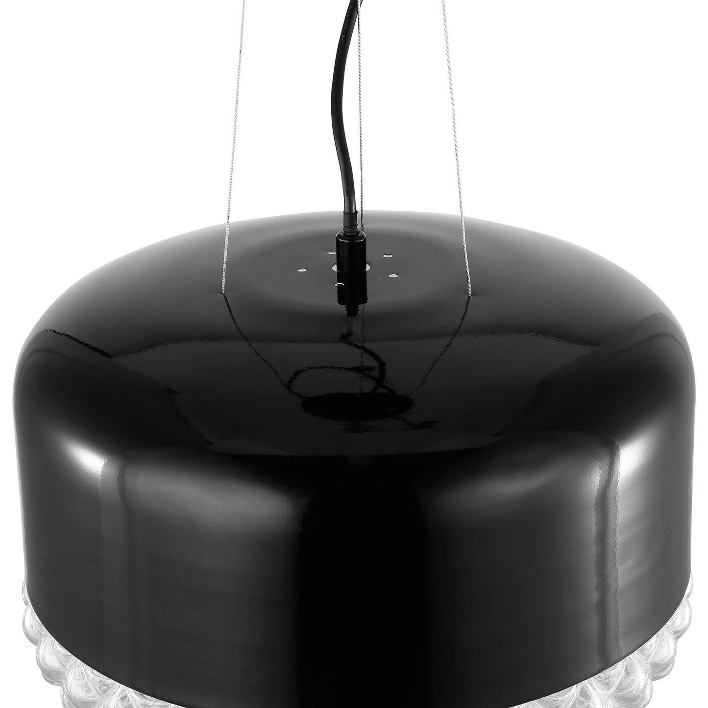 Enzo Pendant Light | Black/Clear