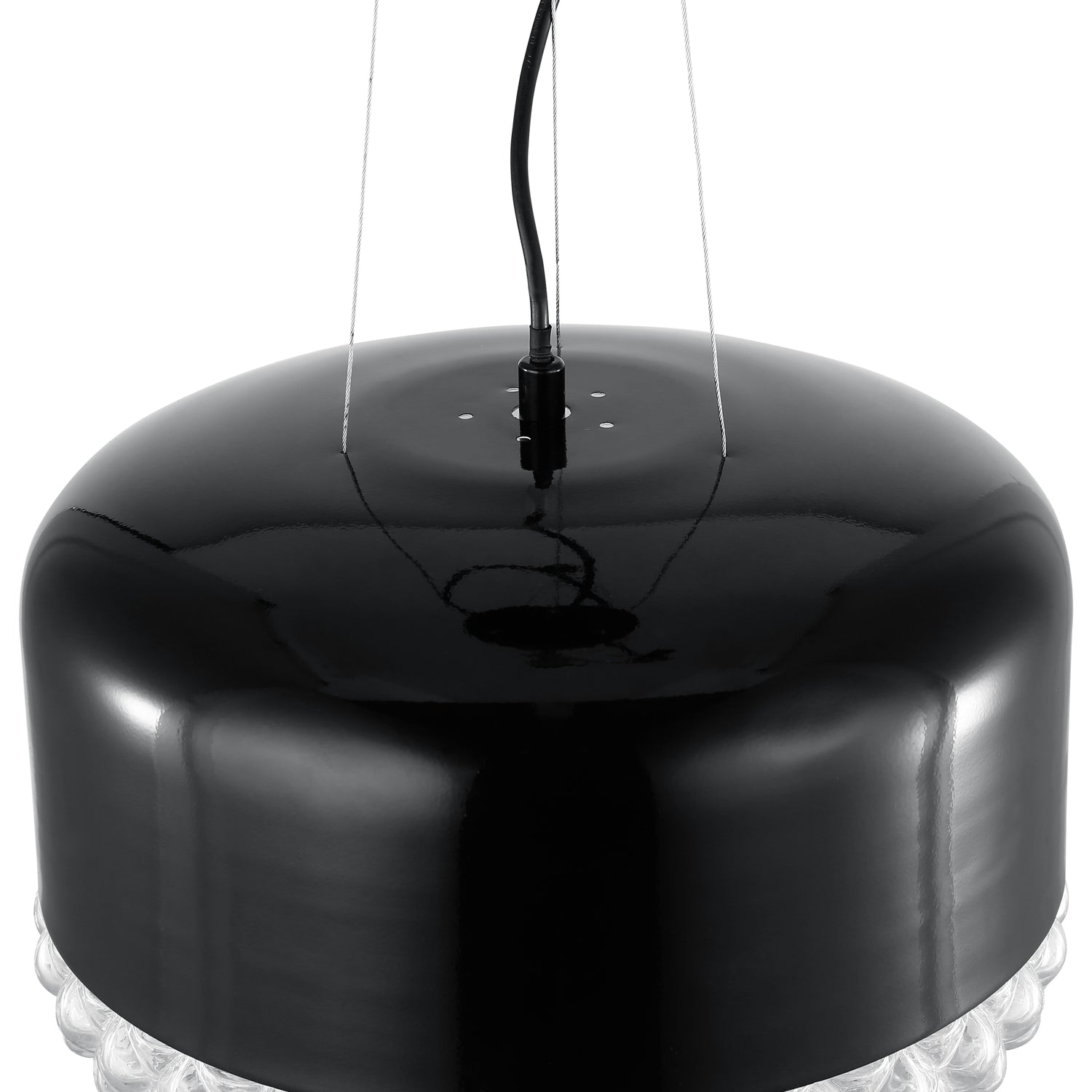 Enzo Pendant Light | Black/Clear 